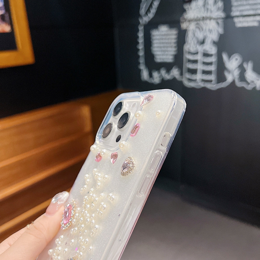 Ezlia Colourful Stone iPhone 13 Mini Case with Charm