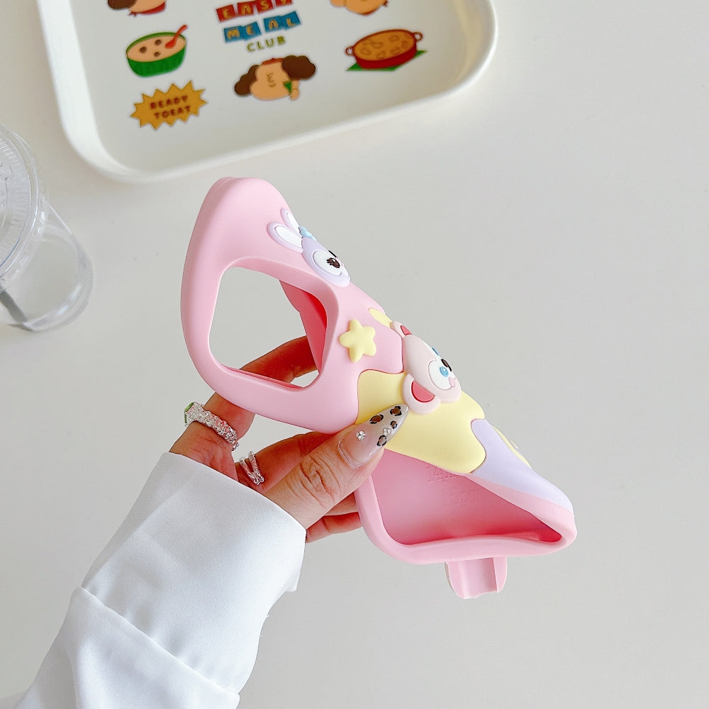 Ezlia Ice Candy Rabbit Toy Silicone Soft iPhone 15 Case