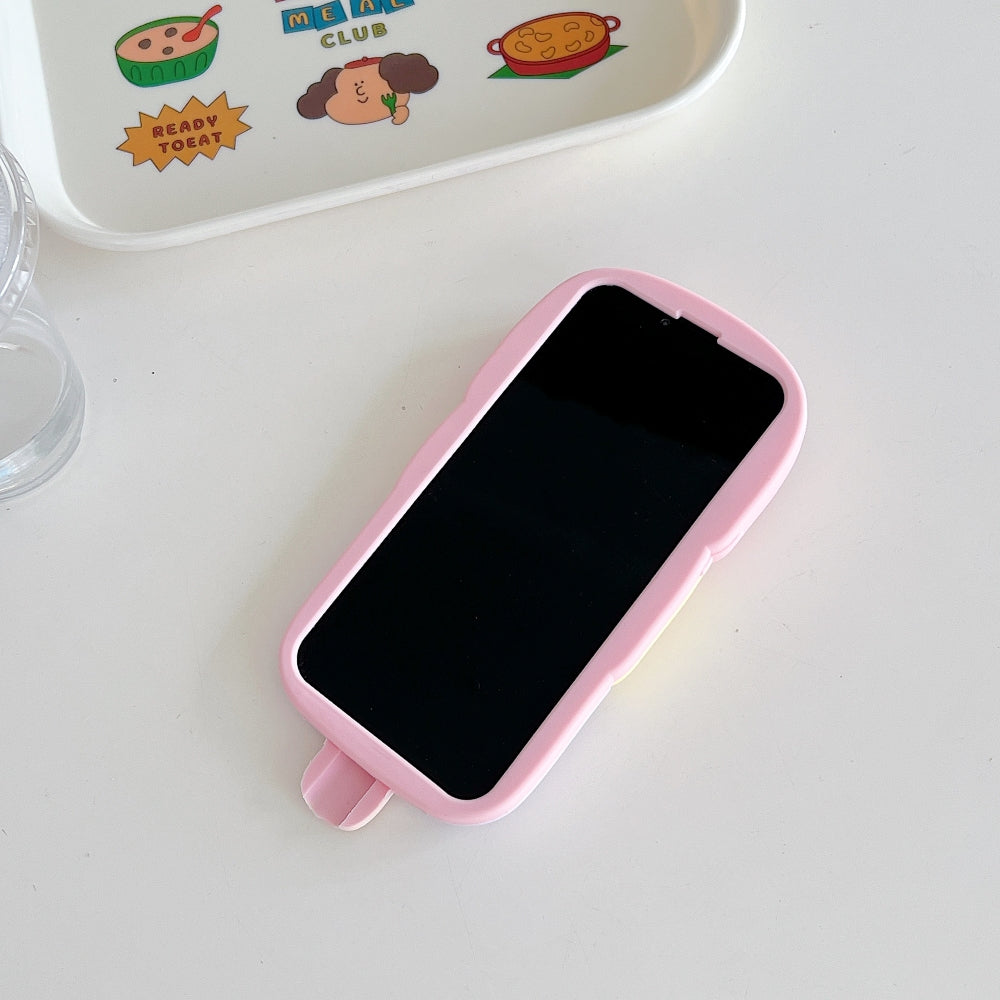 Ezlia Ice Candy Rabbit Toy Silicone Soft iPhone 16 Pro Max Case