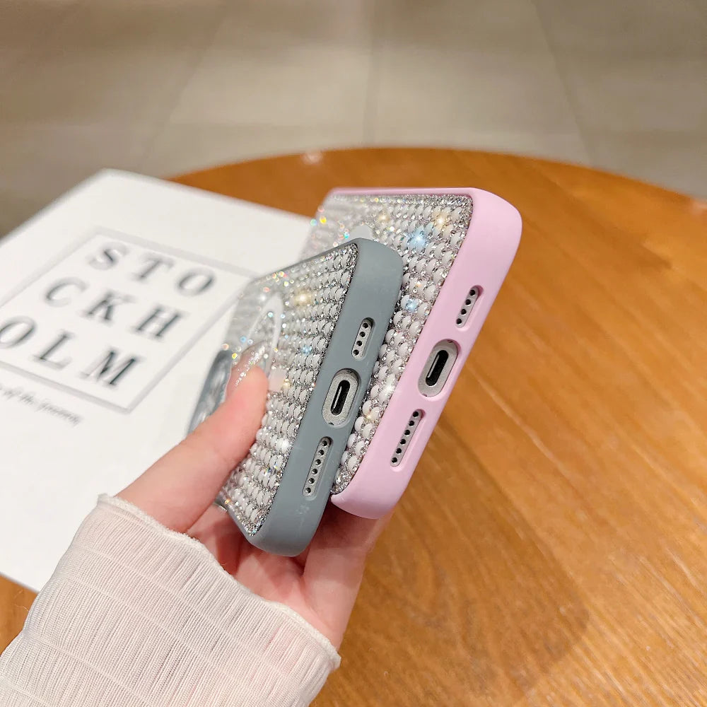 Ezlia Shining Star and Pearl Diamond Magsafe iPhone 13 Pro Max Cases