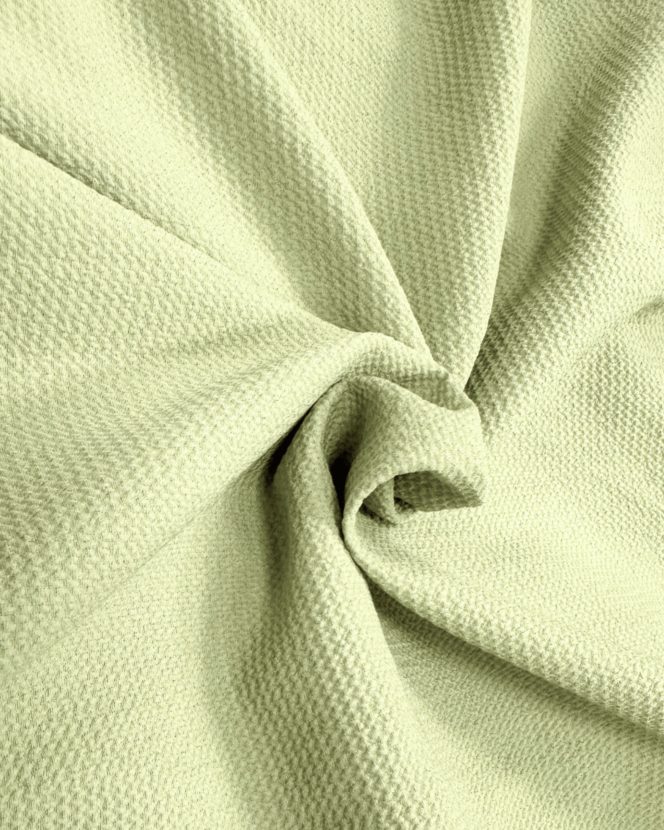 Green V-Neck Bubble Wrap Top