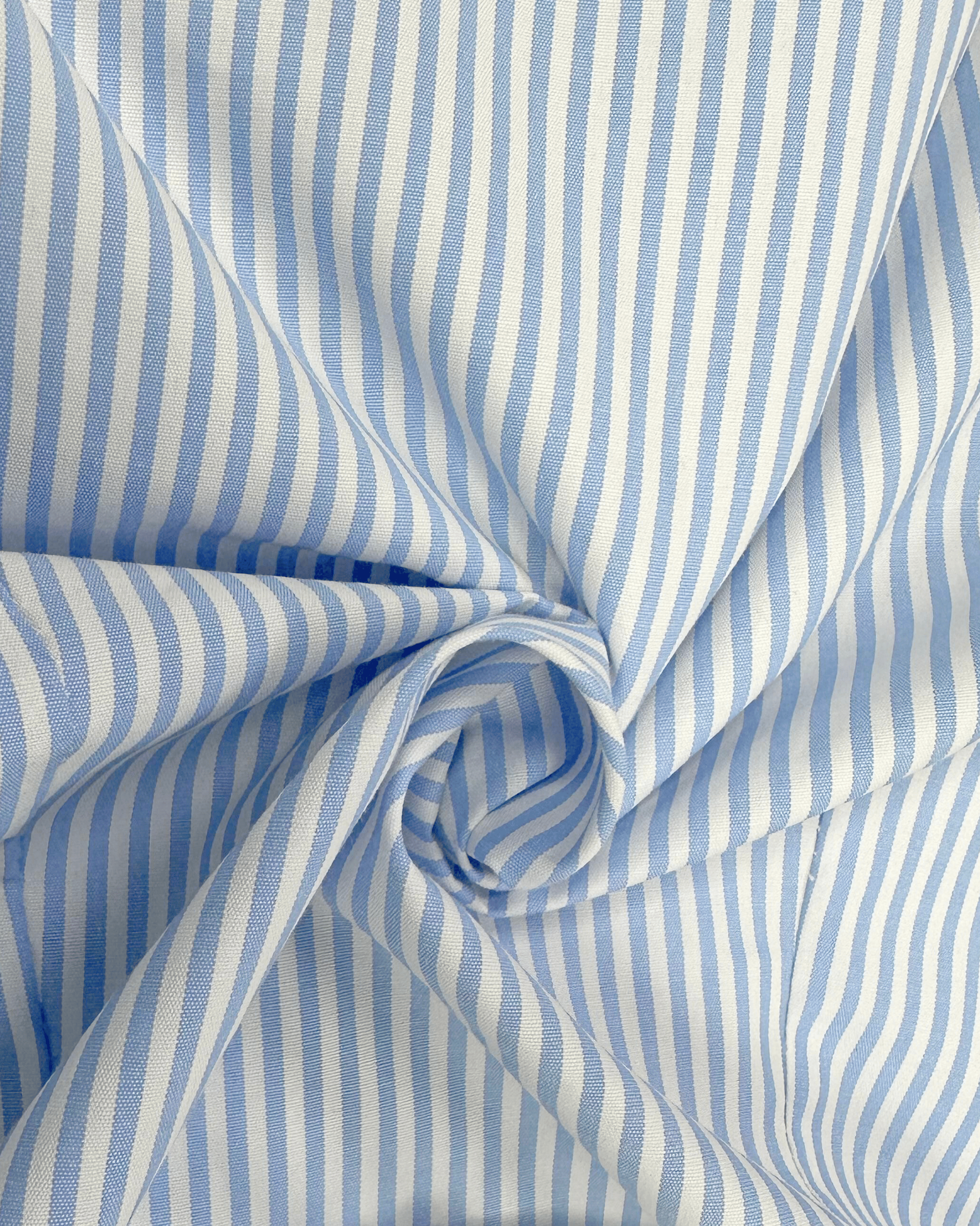 Top Blue & White Striped Puff Sleeves