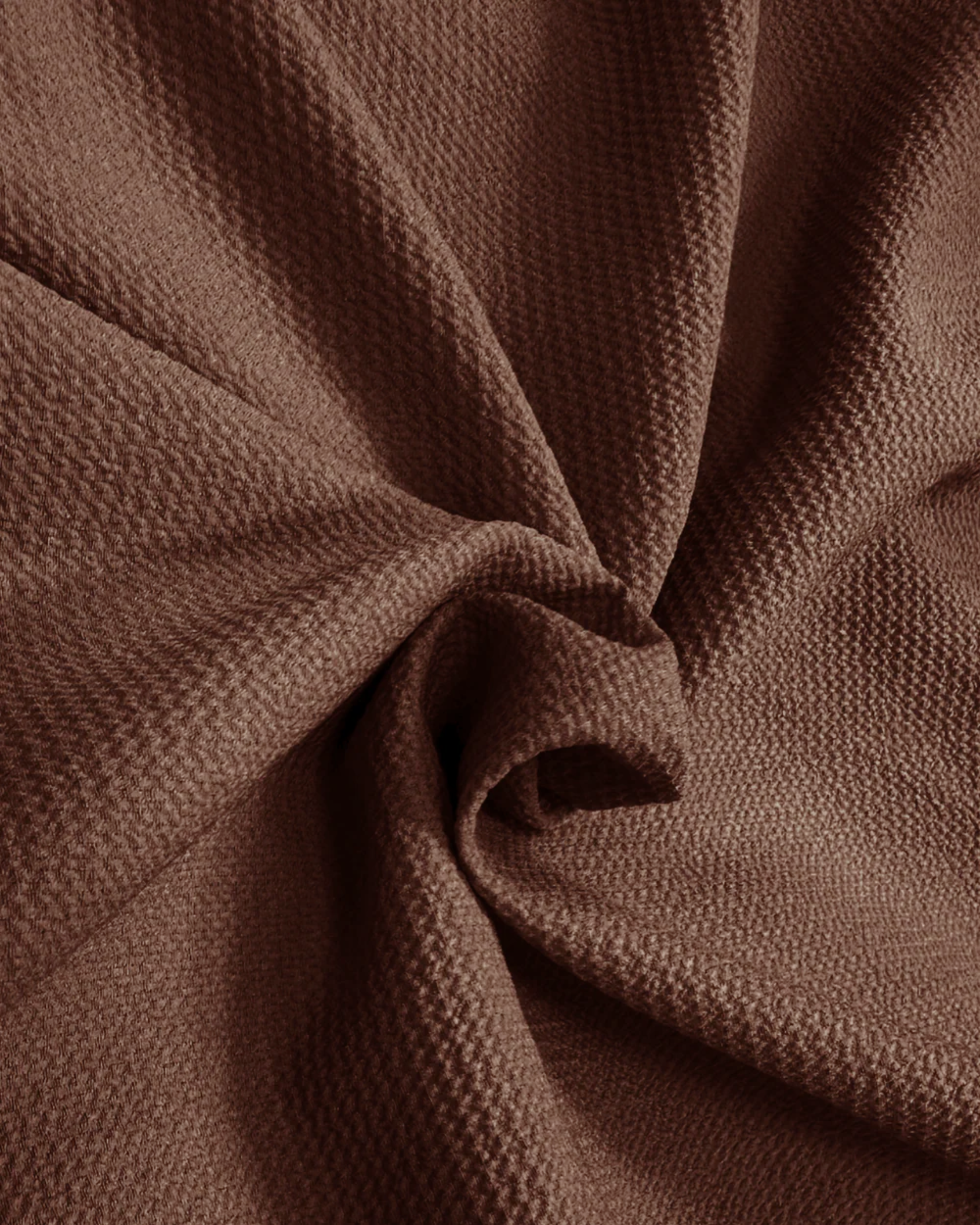 Brown V-Neck Bubble Wrap Top