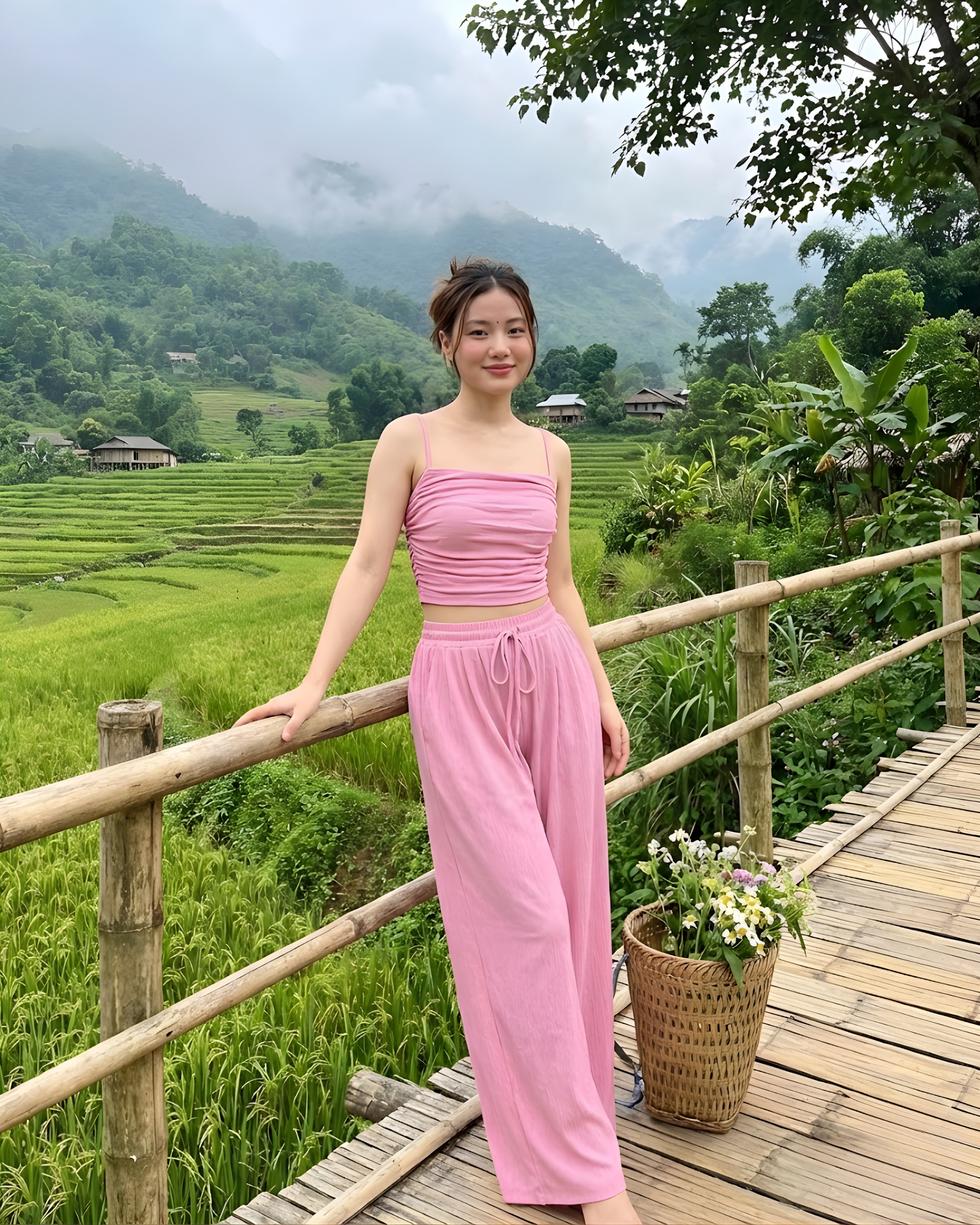 Pink Cami Co-Ord Set