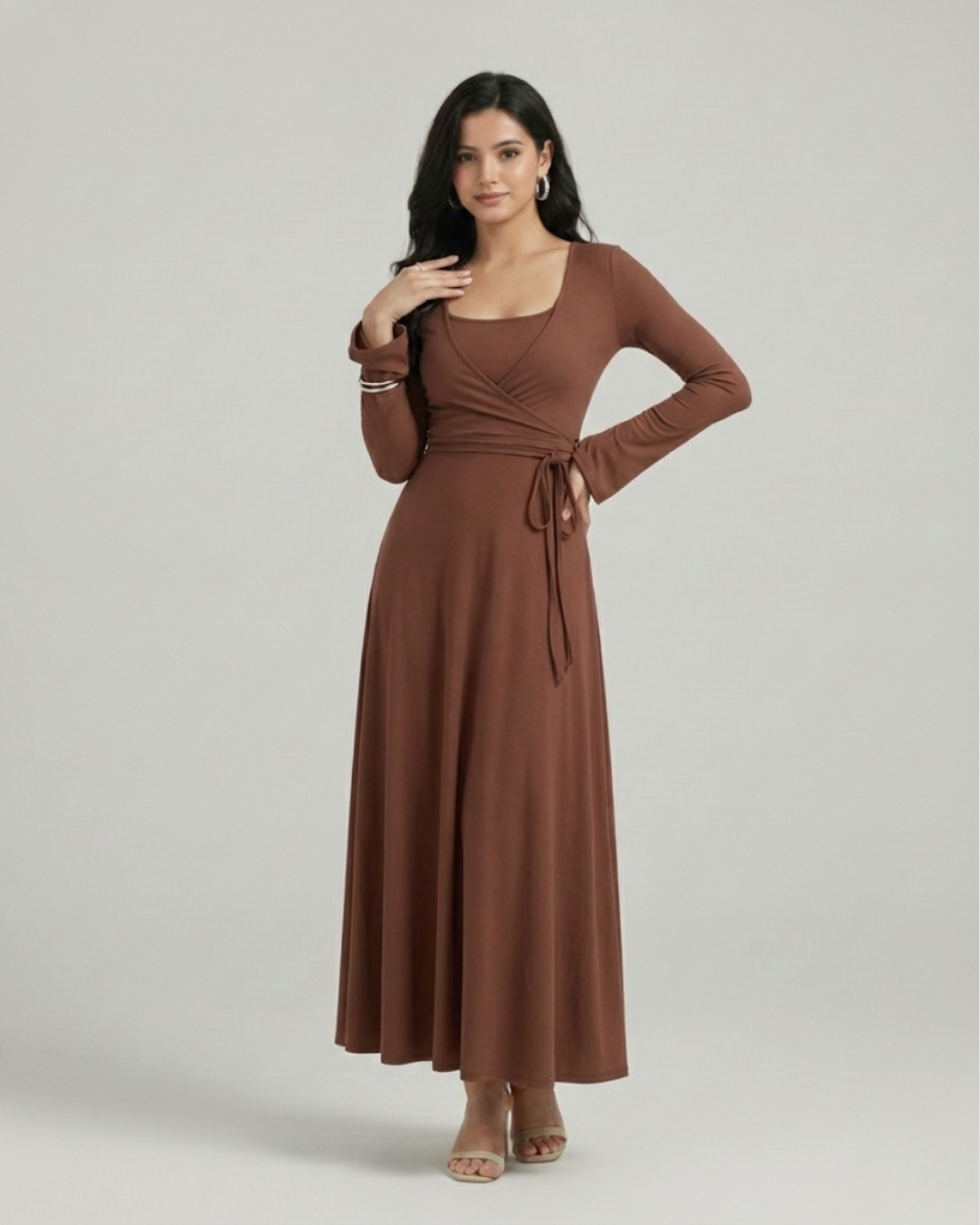 Tie-Back Wrap Top & Tank Dress Duo