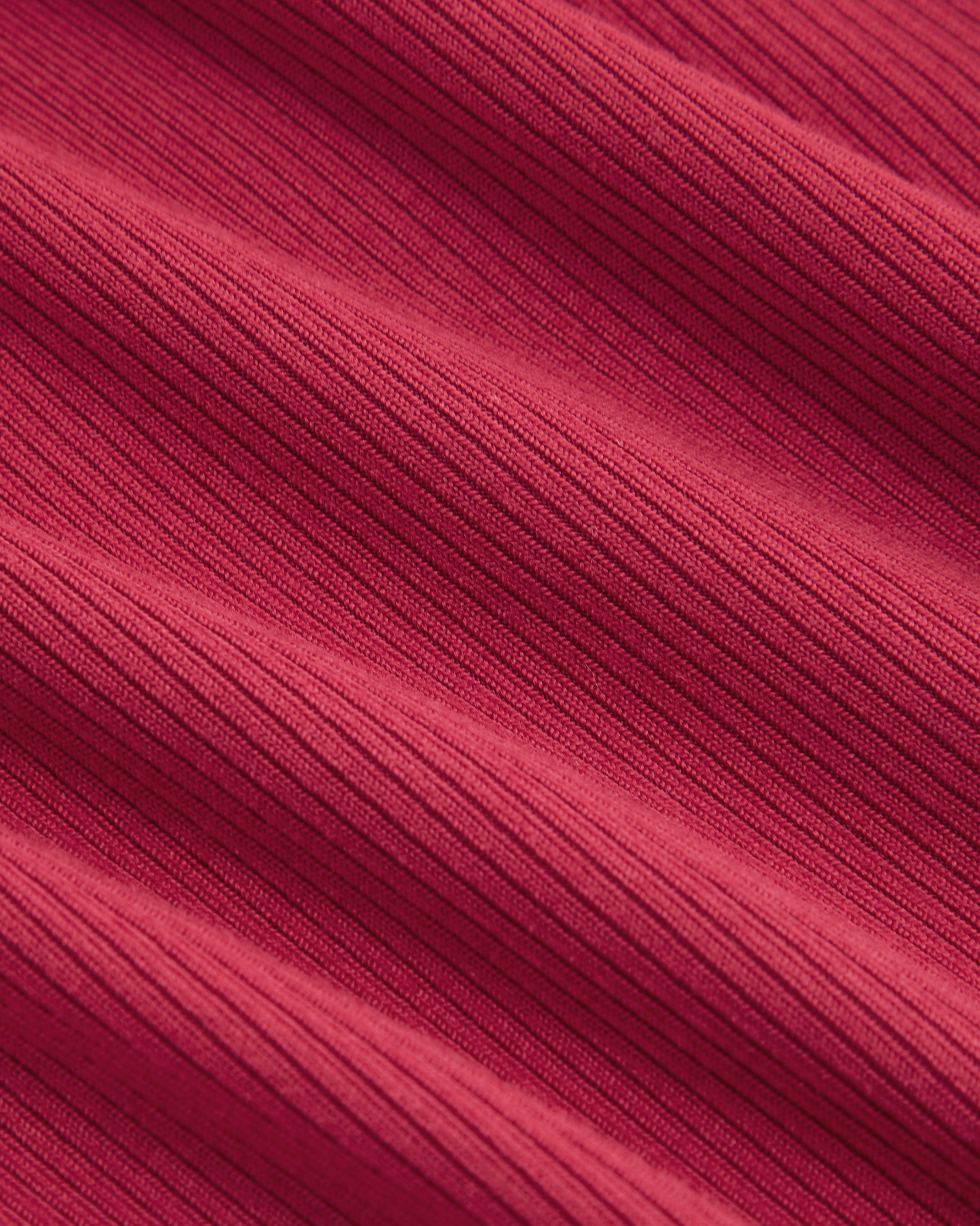 Red Off-Shoulder Fitted Crop Top