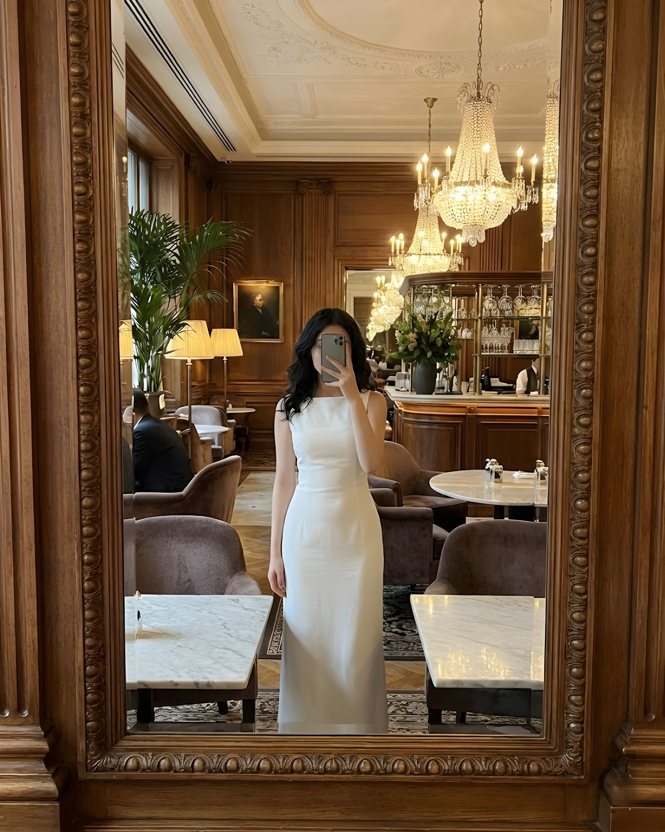 Boat Neck Solid Maxi Dress-White