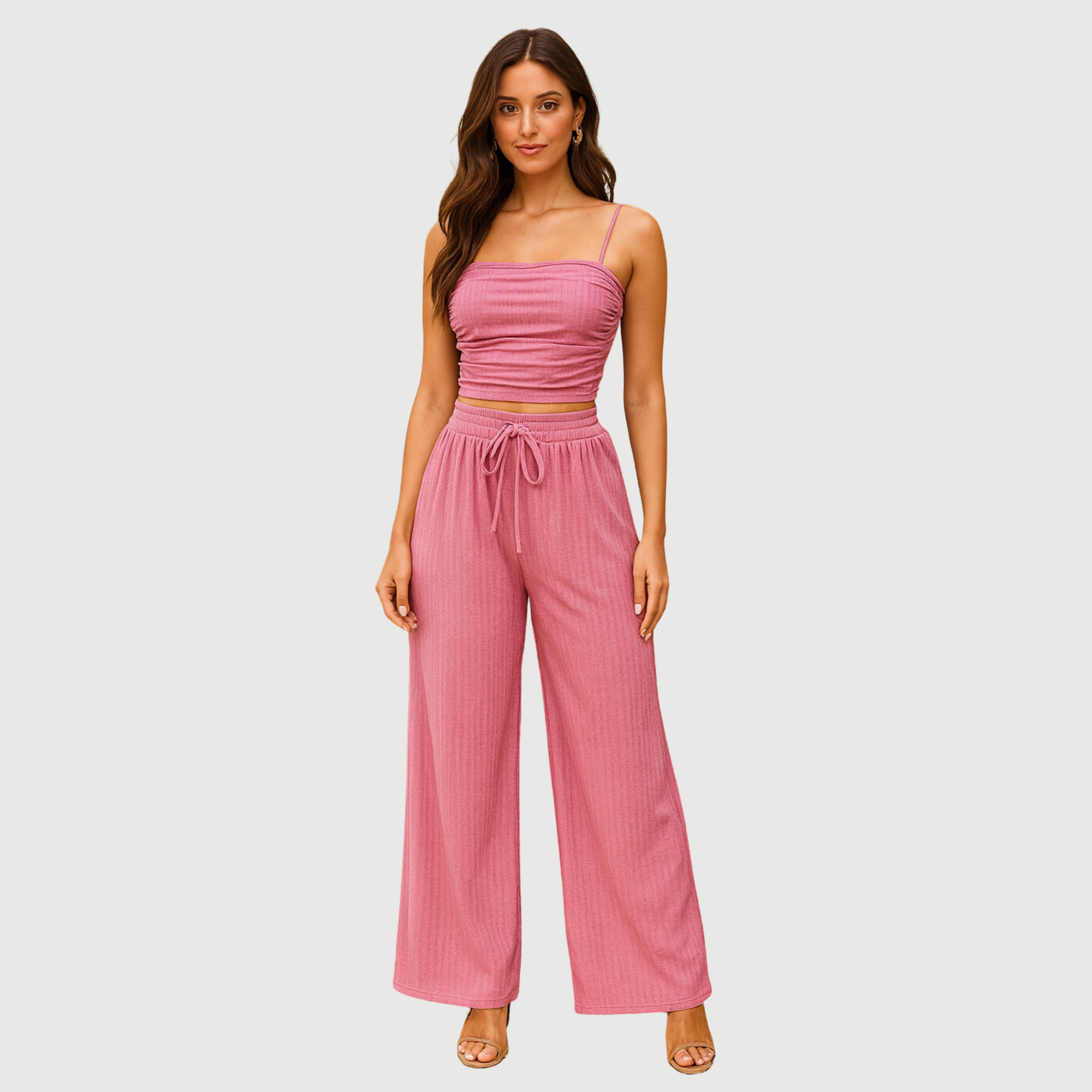 Pink Cami  Co-Ord Set