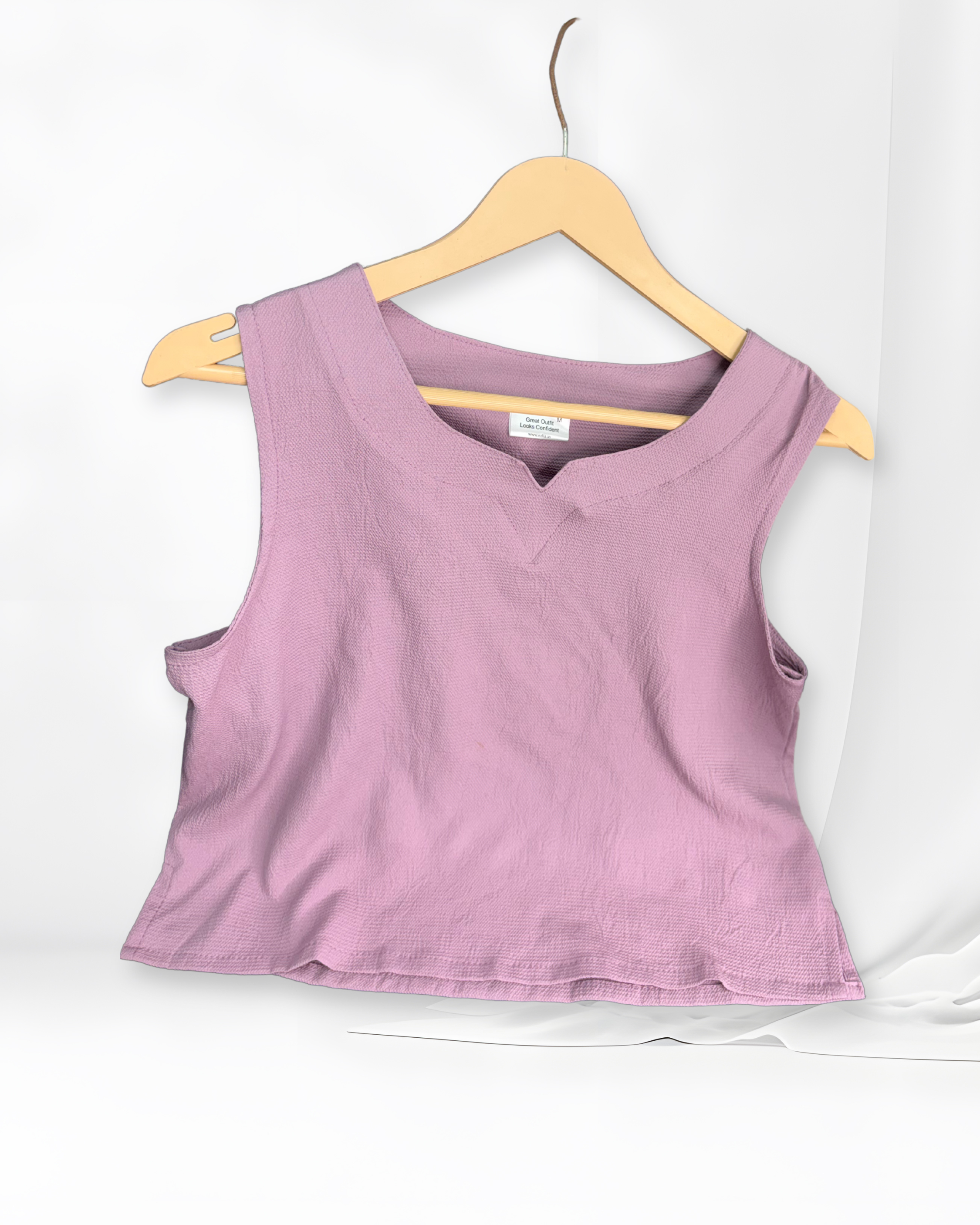 Casual Purple Crop Top