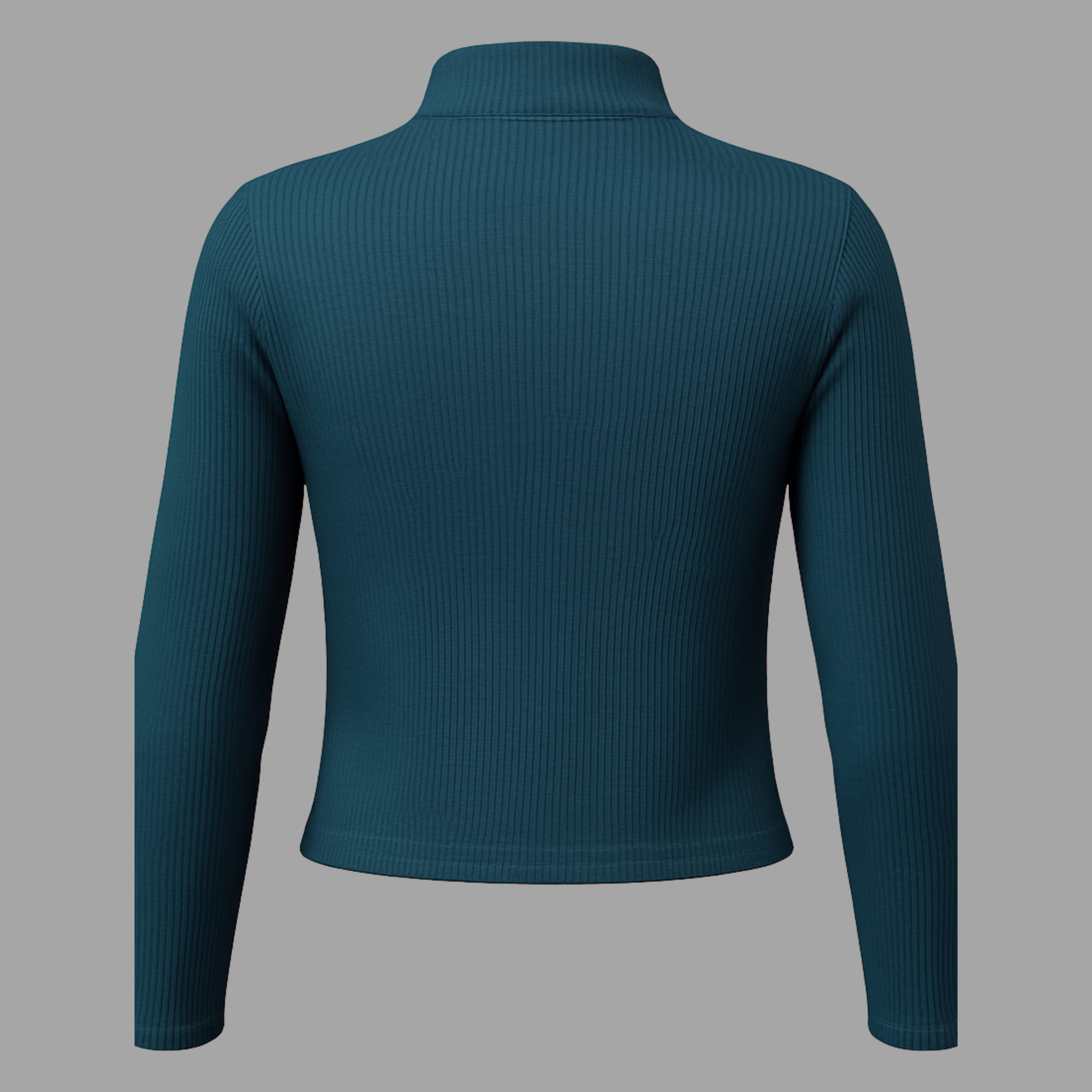 Half-Zip Mock Neck Top