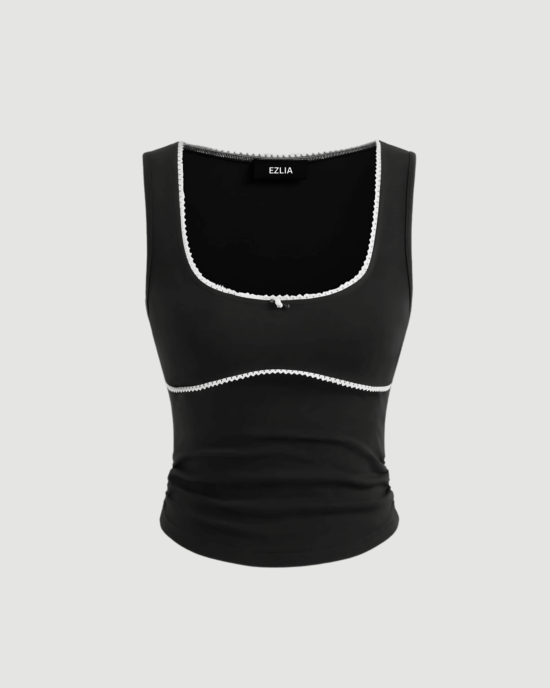 Slim Fit Black Top