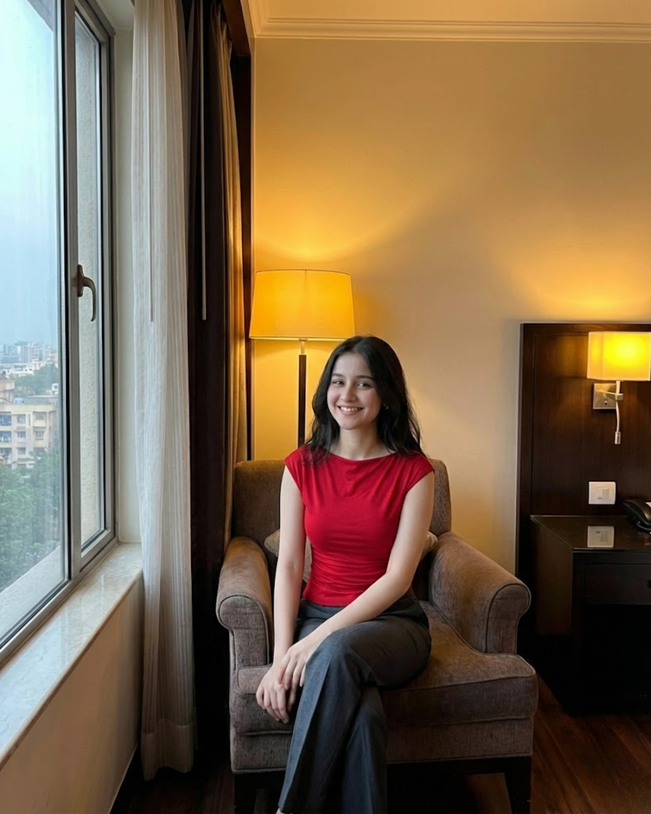 AeroFlow One-Shoulder Motion Tank - Red