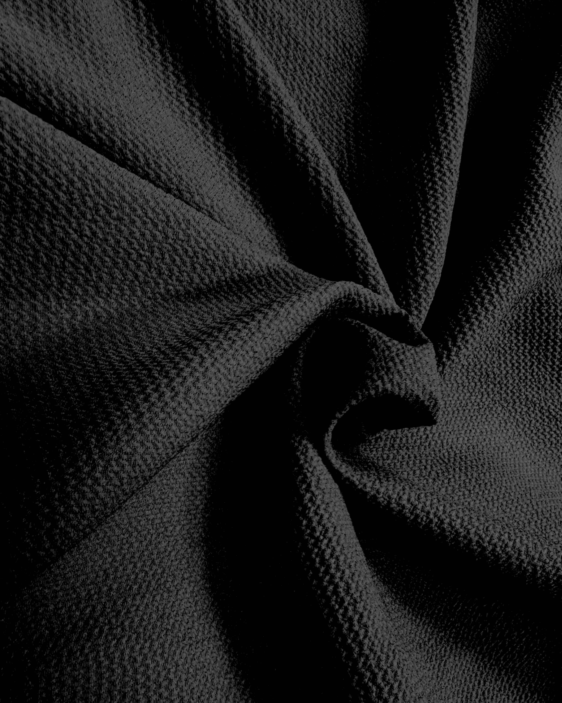 Black Long-Sleeve V-Neck Top
