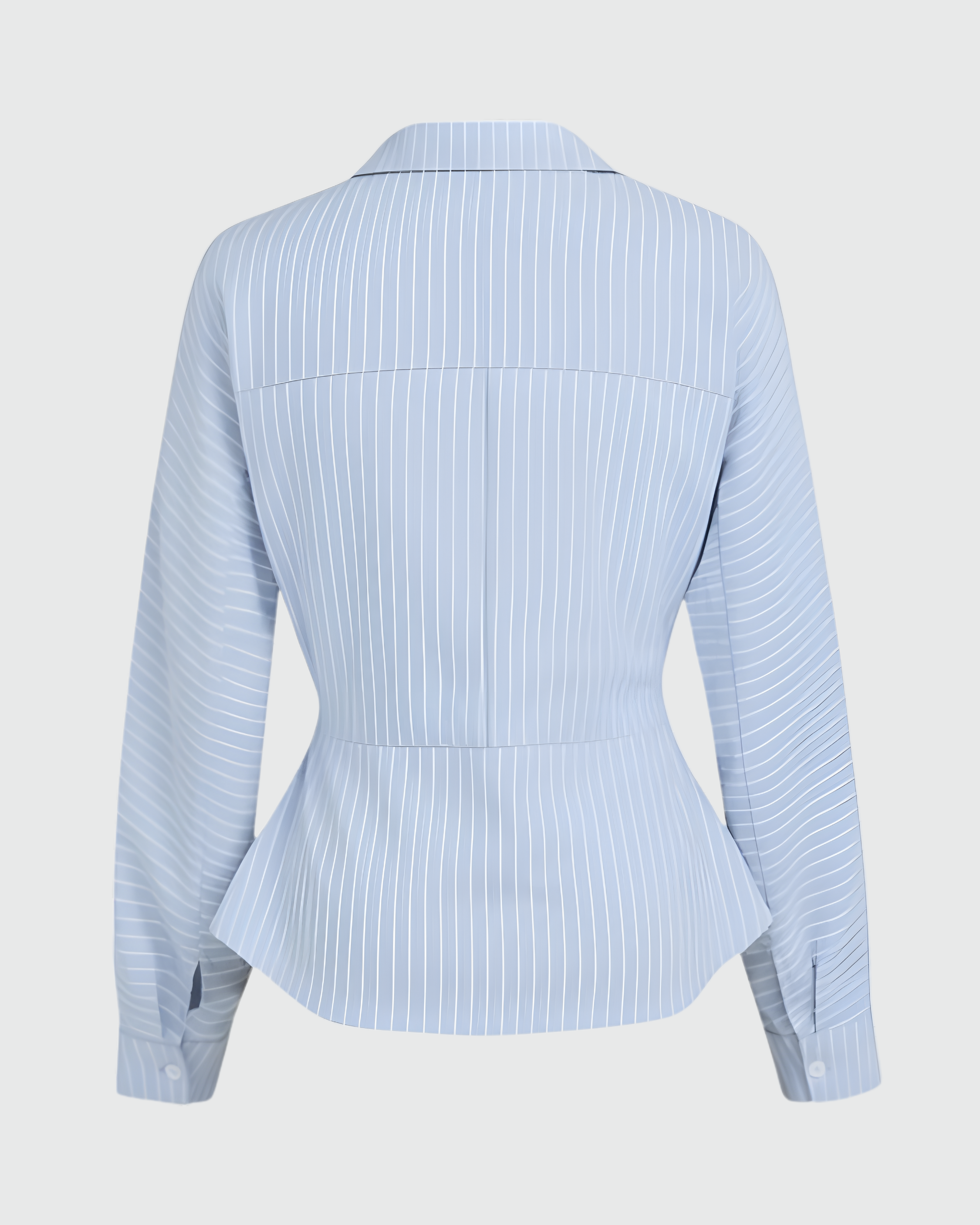 Sky Blue Striped Shirt