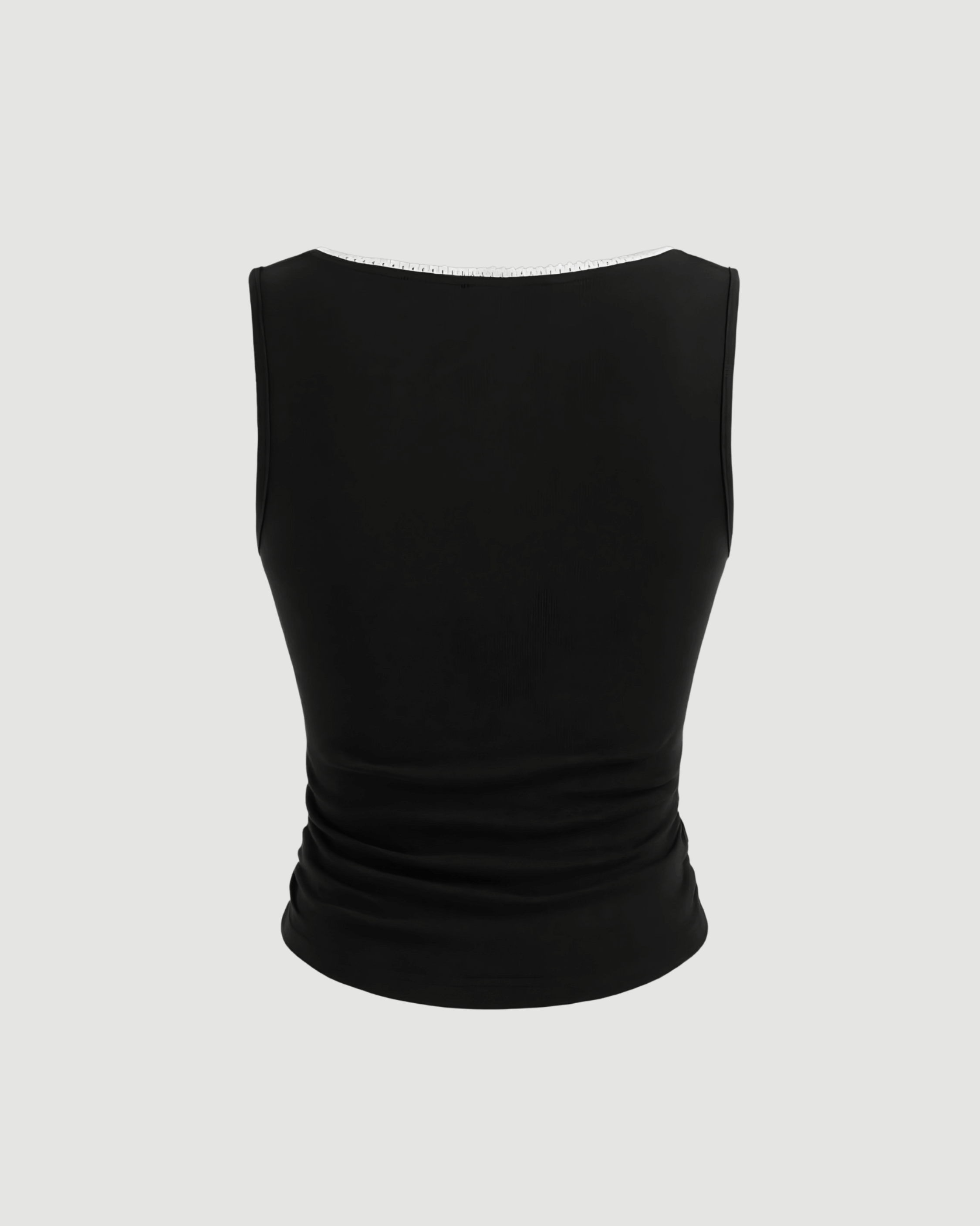 Slim Fit Black Top
