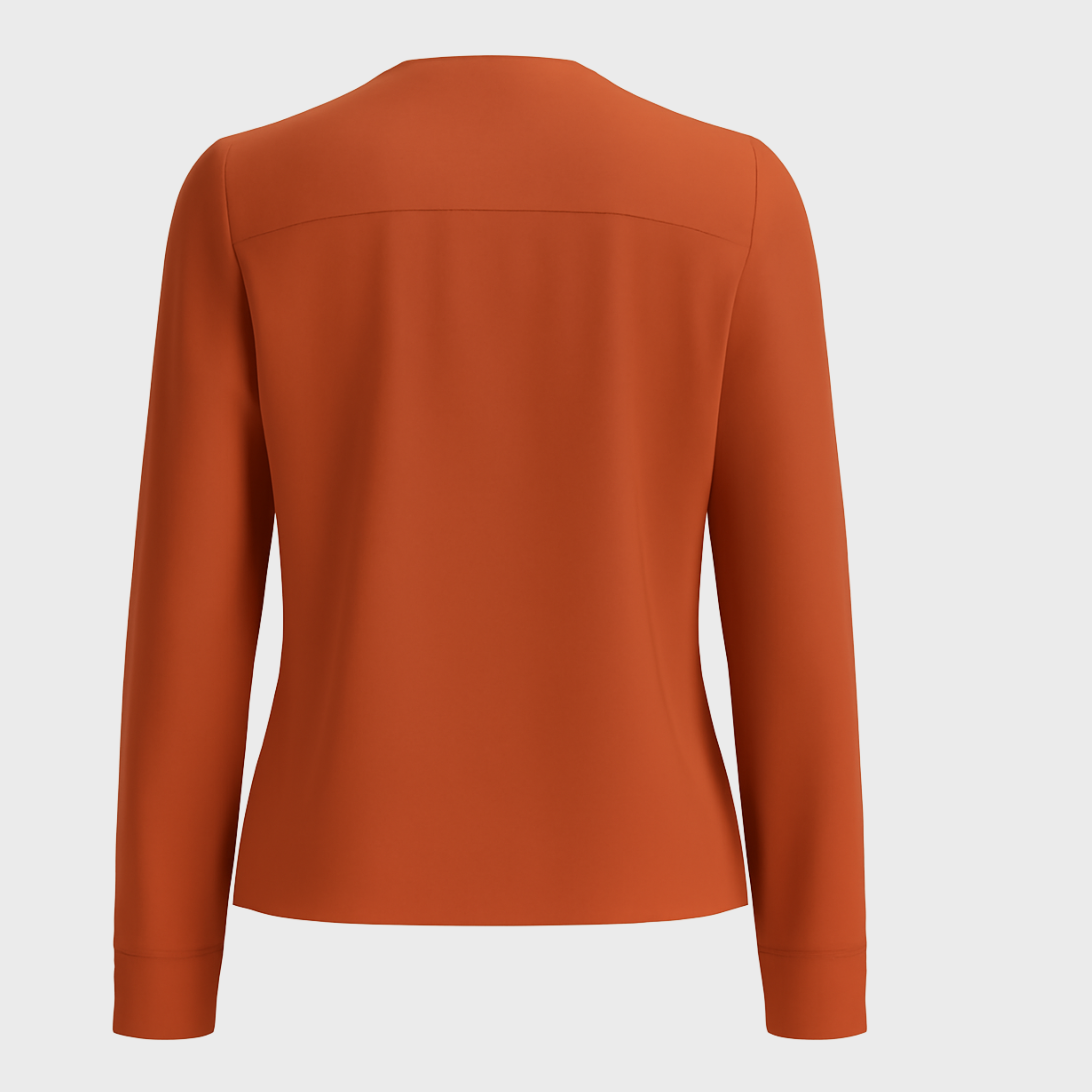 V-Neck Collar Long Sleeve Top