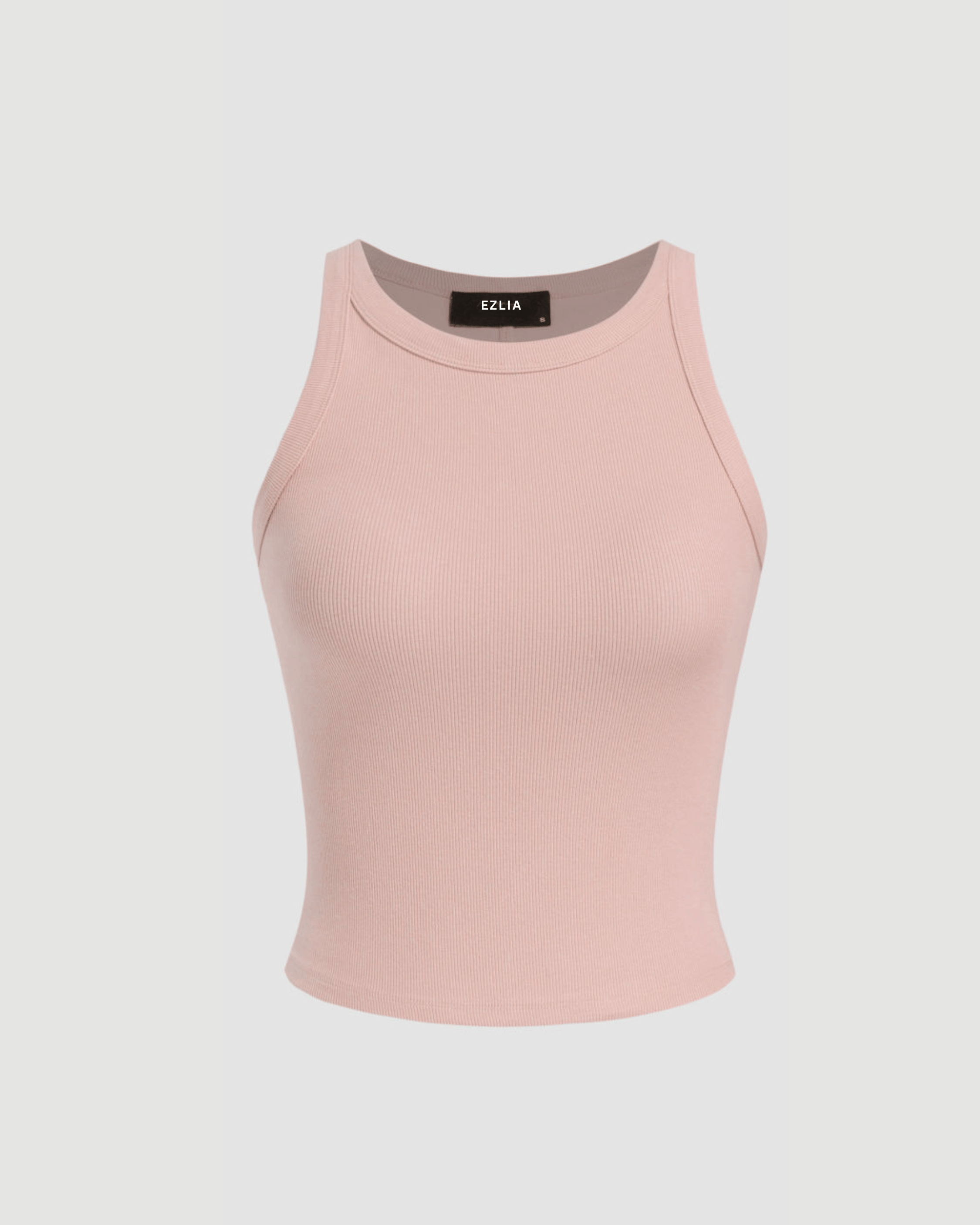 Round Neck Pink Tank Top