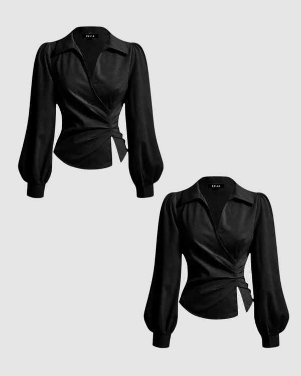 Combo : V Neck Black Top 2-Pack