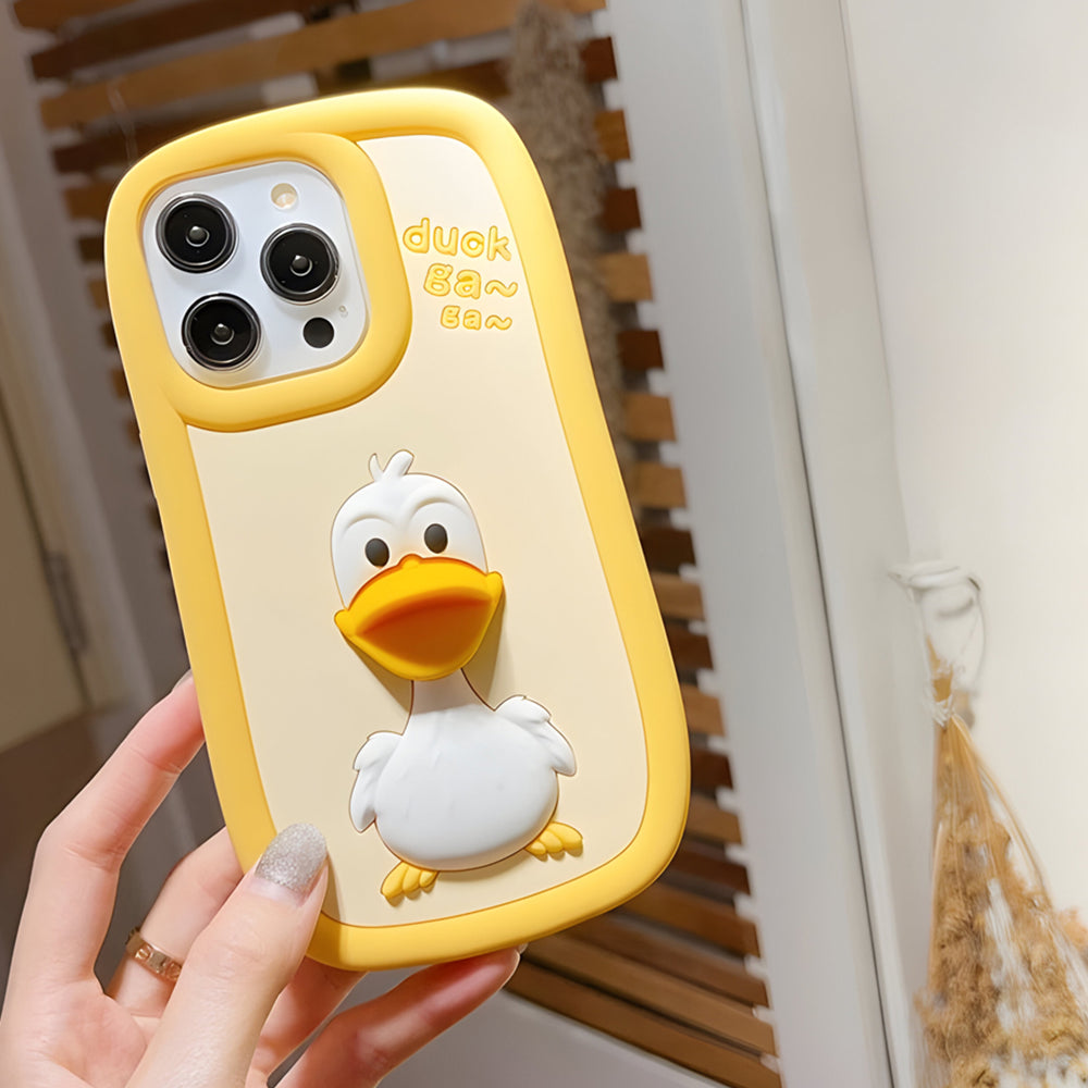 3D Duck Silicone Soft Protective IPhone 12 Case