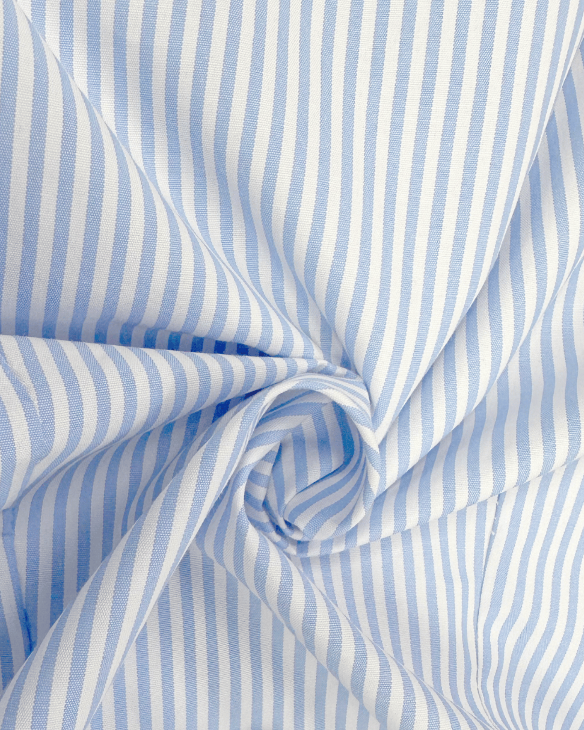 Blue & White Striped Button-Down Top