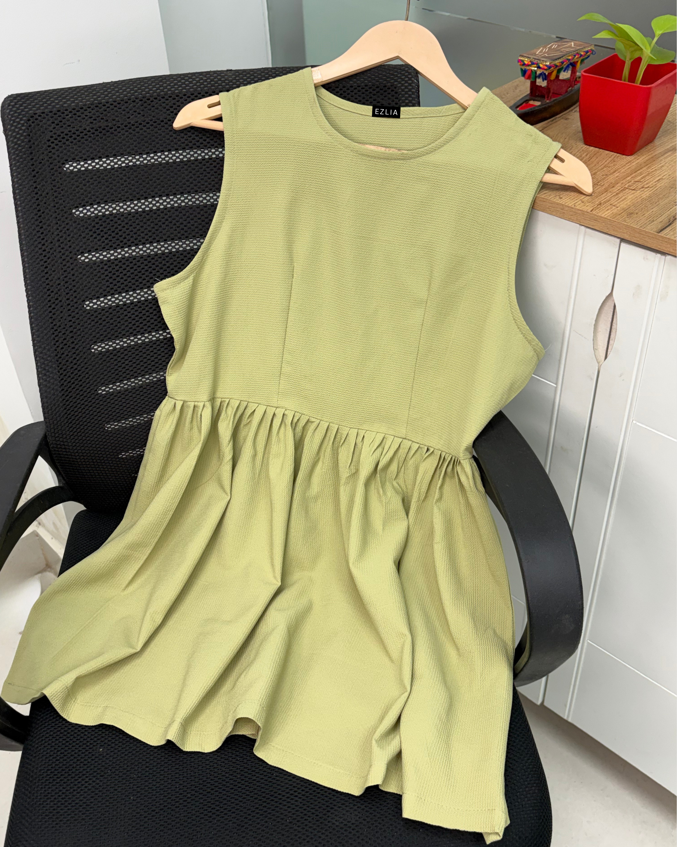 Cute Mint Green Mini Dress for Women