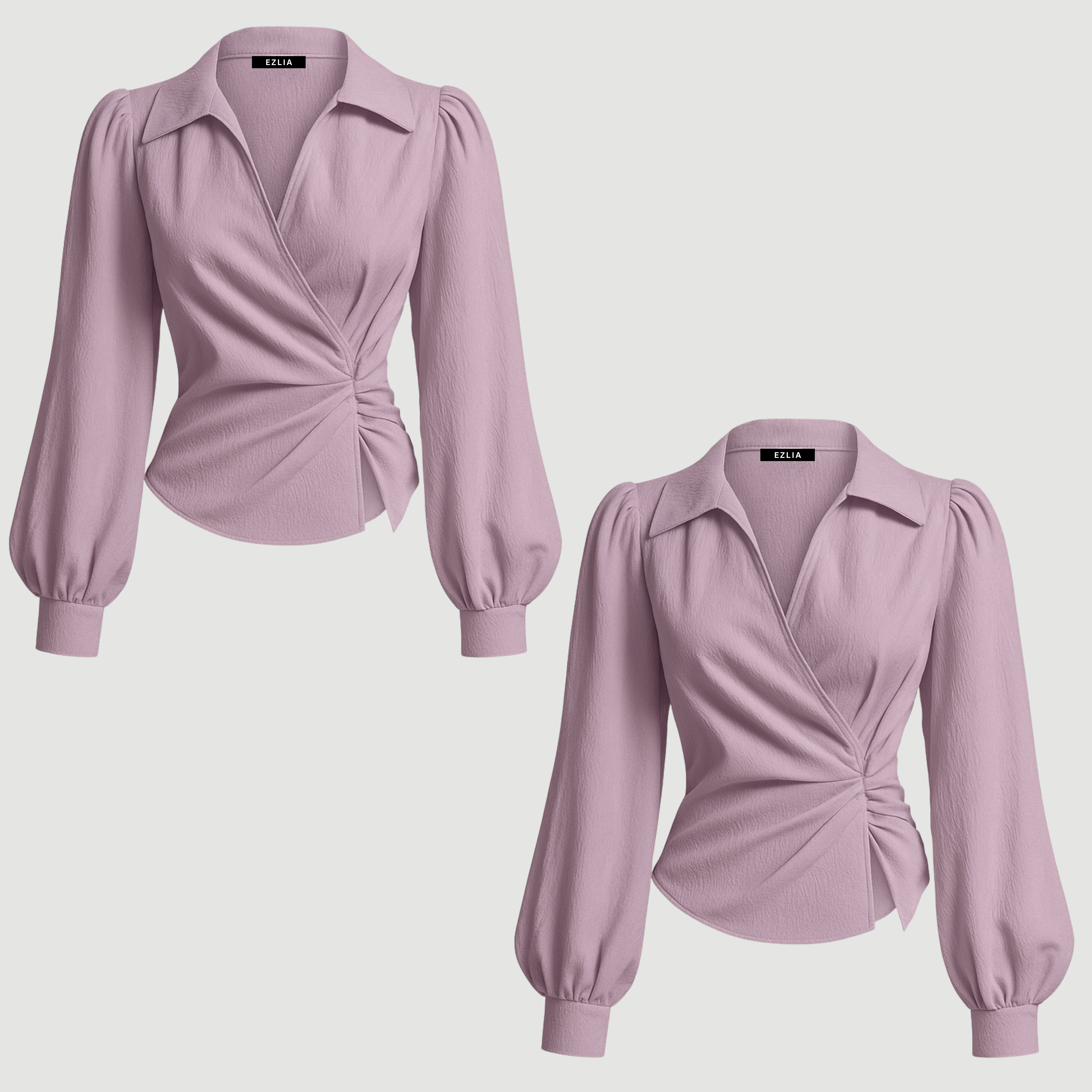 Combo : V Neck Lavender Top 2-Pack