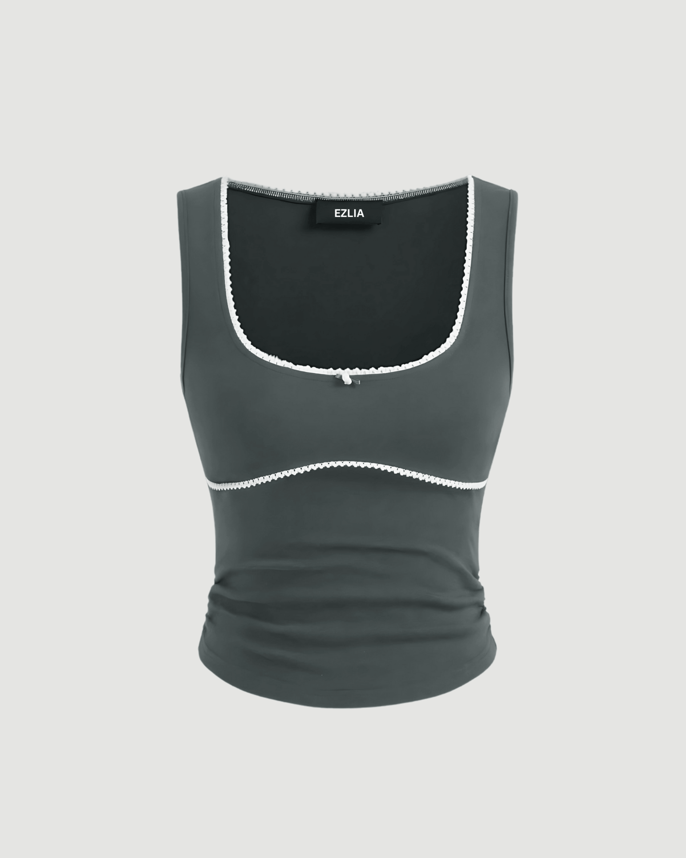 Slim Fit Grey Top