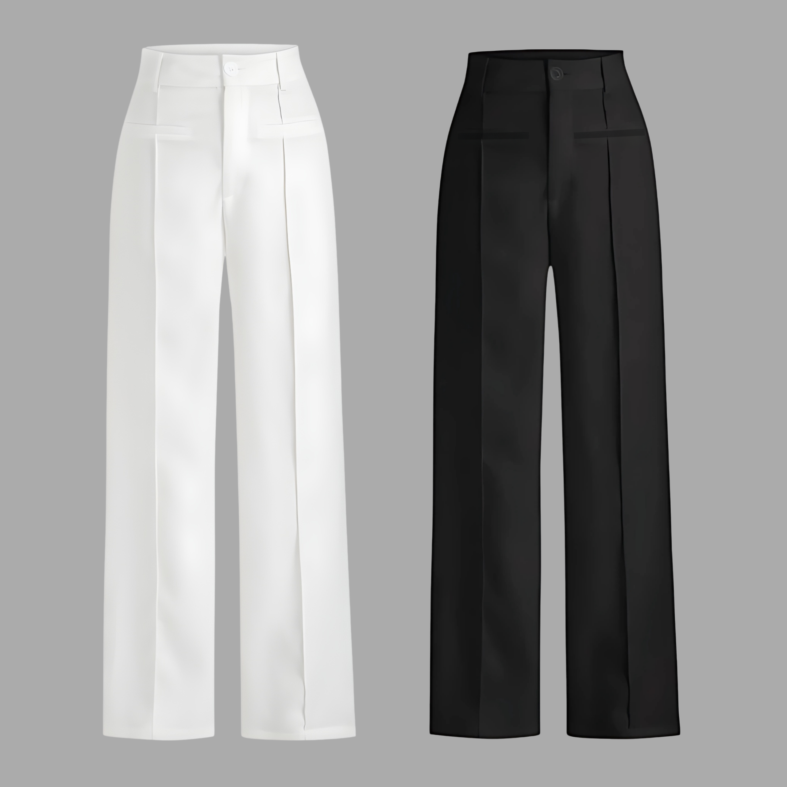 Combo – White & Black Trousers