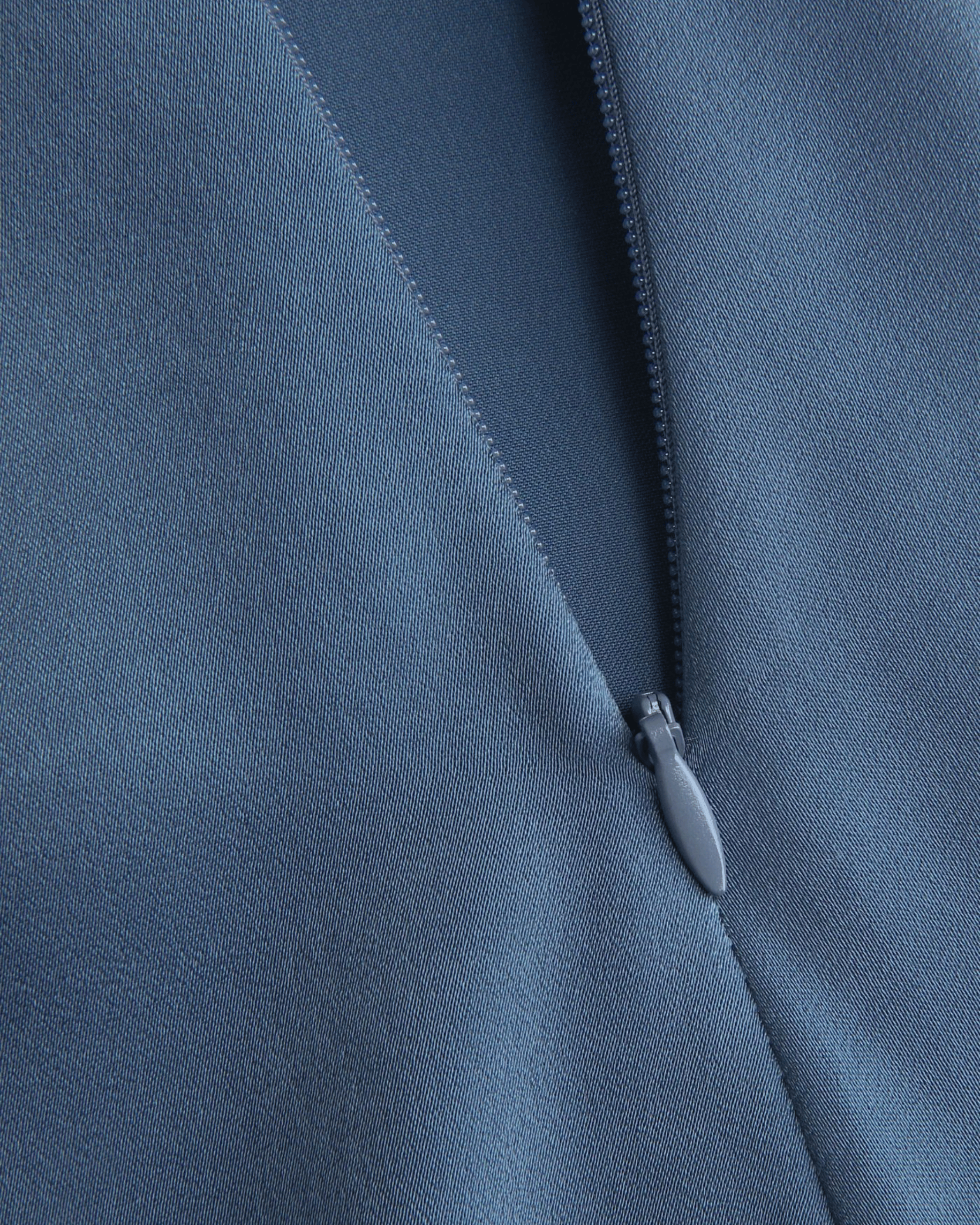 Solid Draped Cowl Neck Midi Dress with Slit Detail