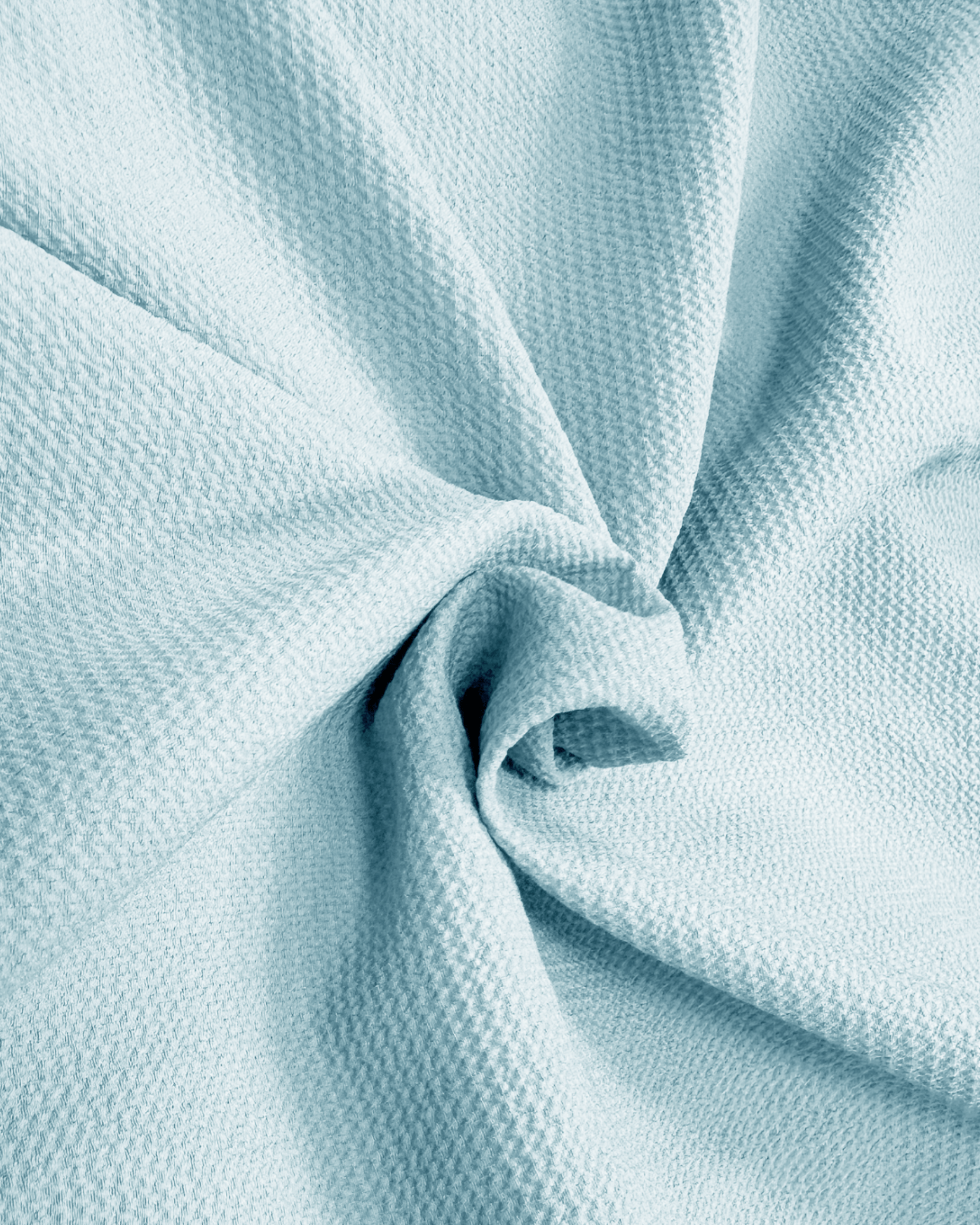Light Blue V-Neck Pleated Tank Top