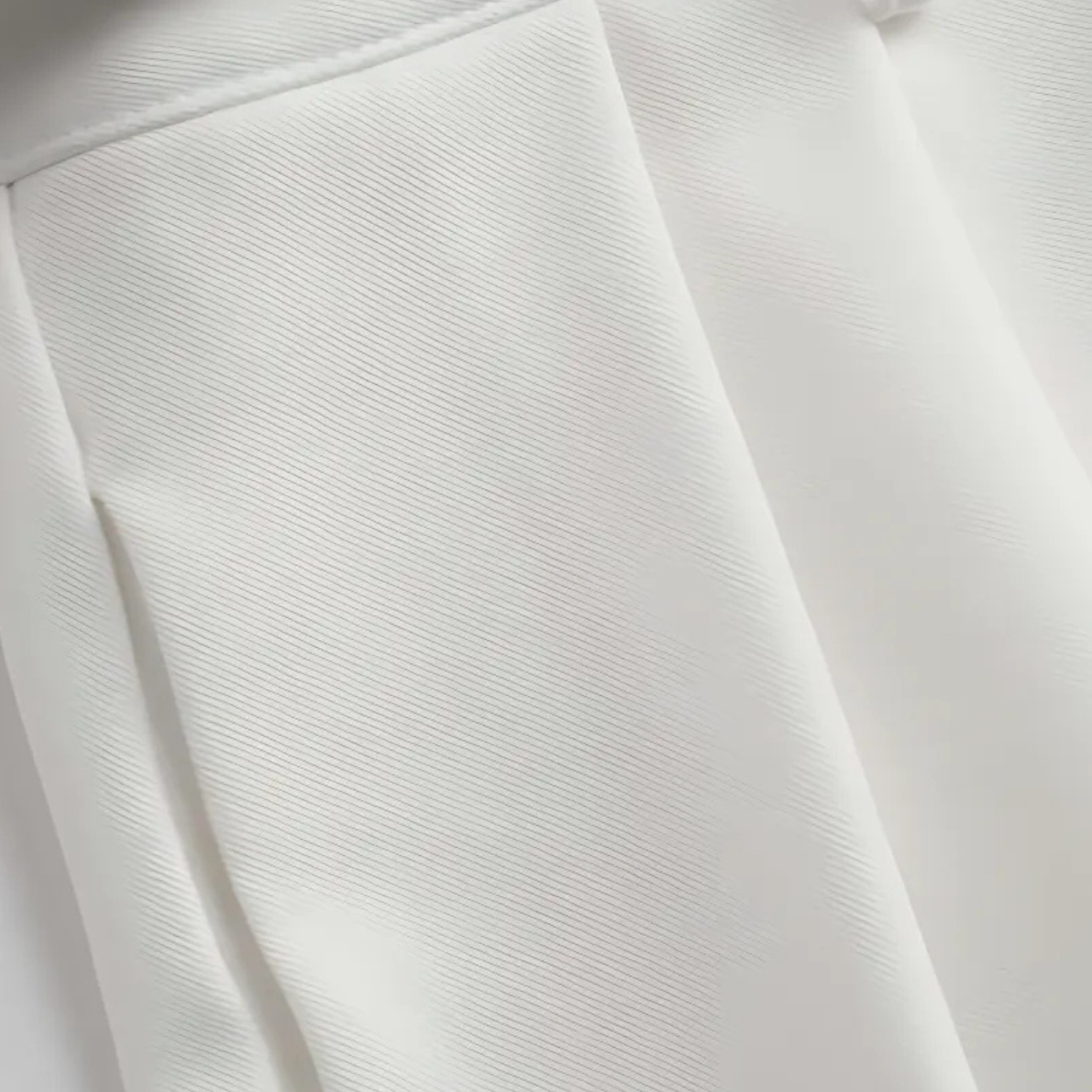 White Straight Leg Trousers