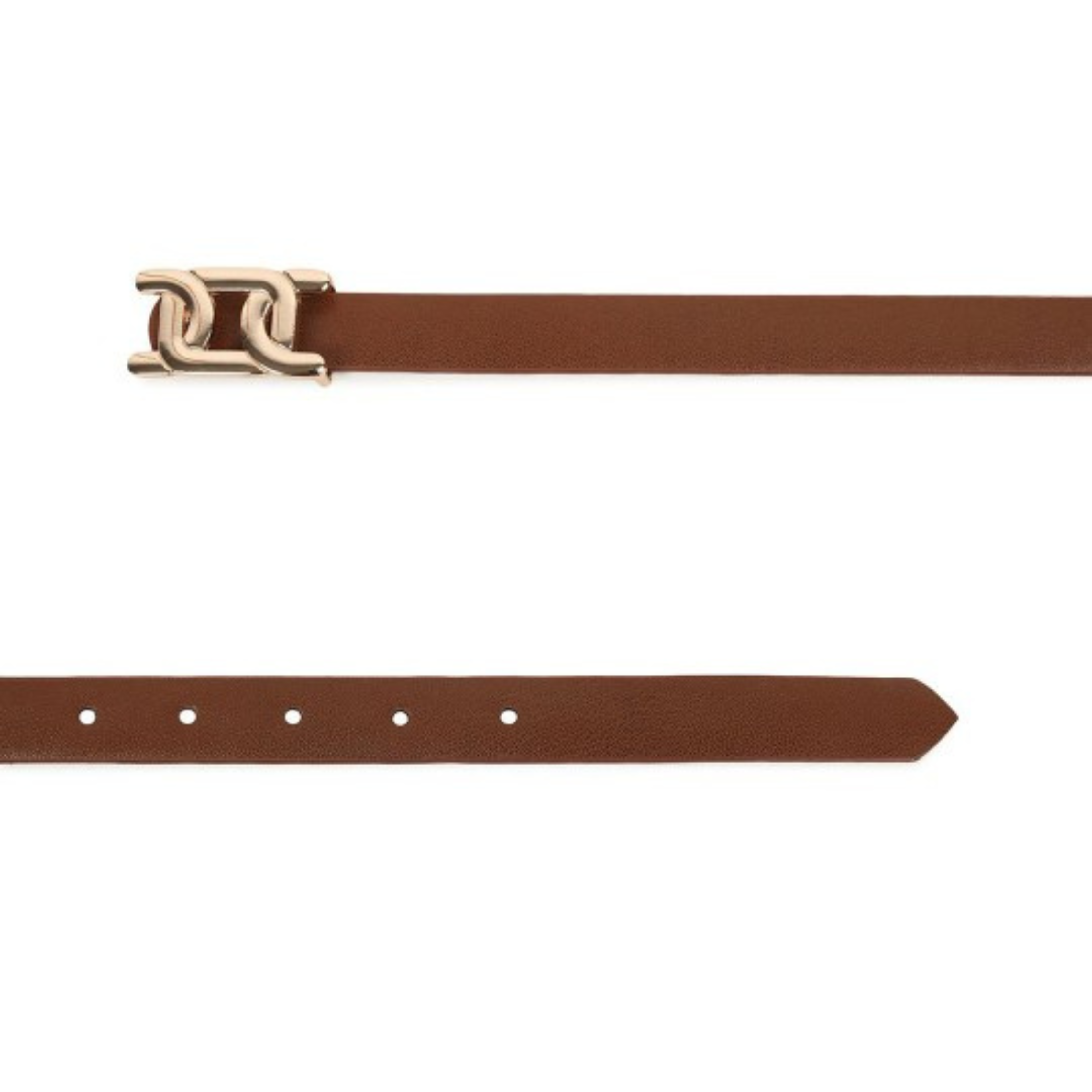 Brown Belt with Gold Buckle