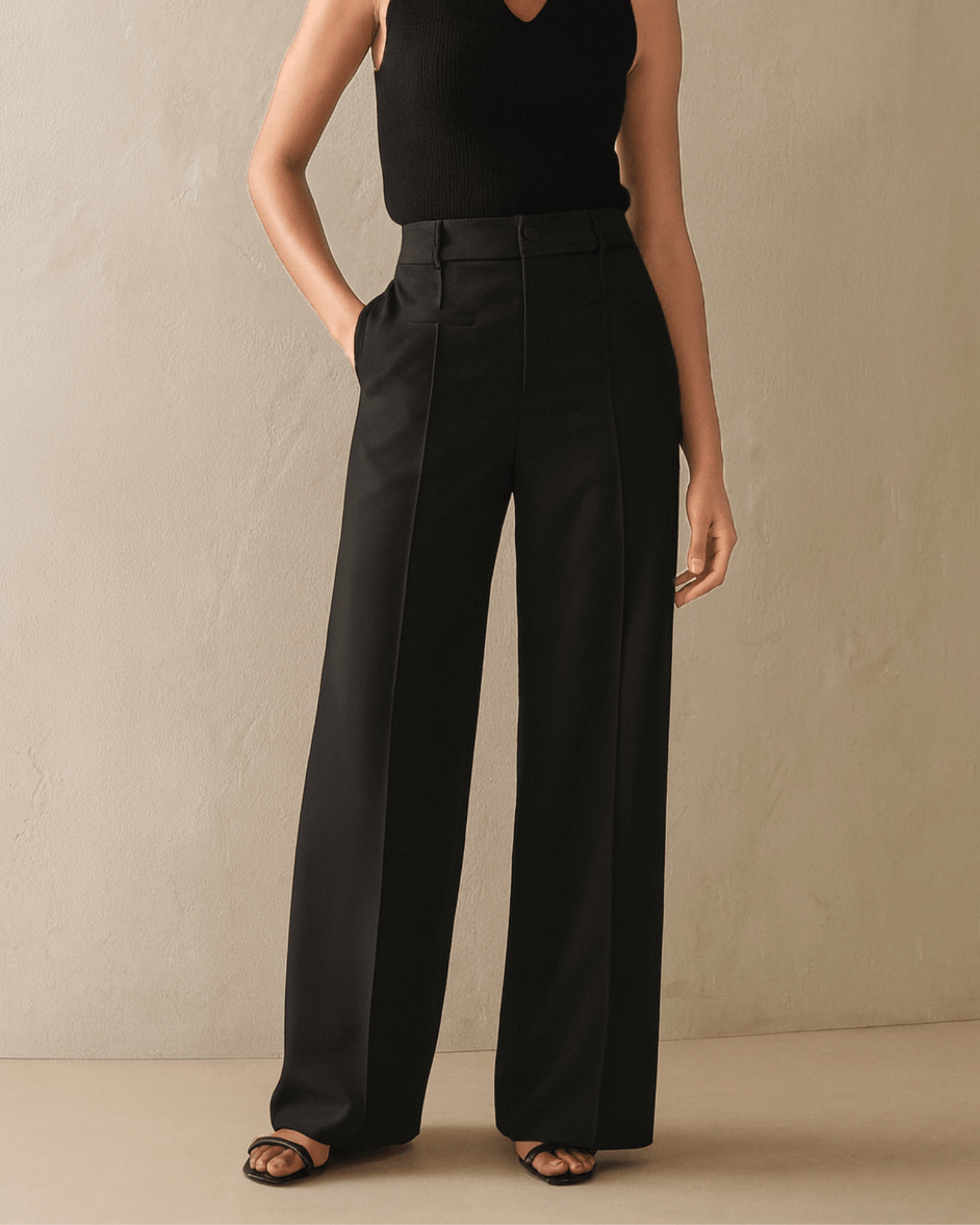 Stylish black trousers for women online