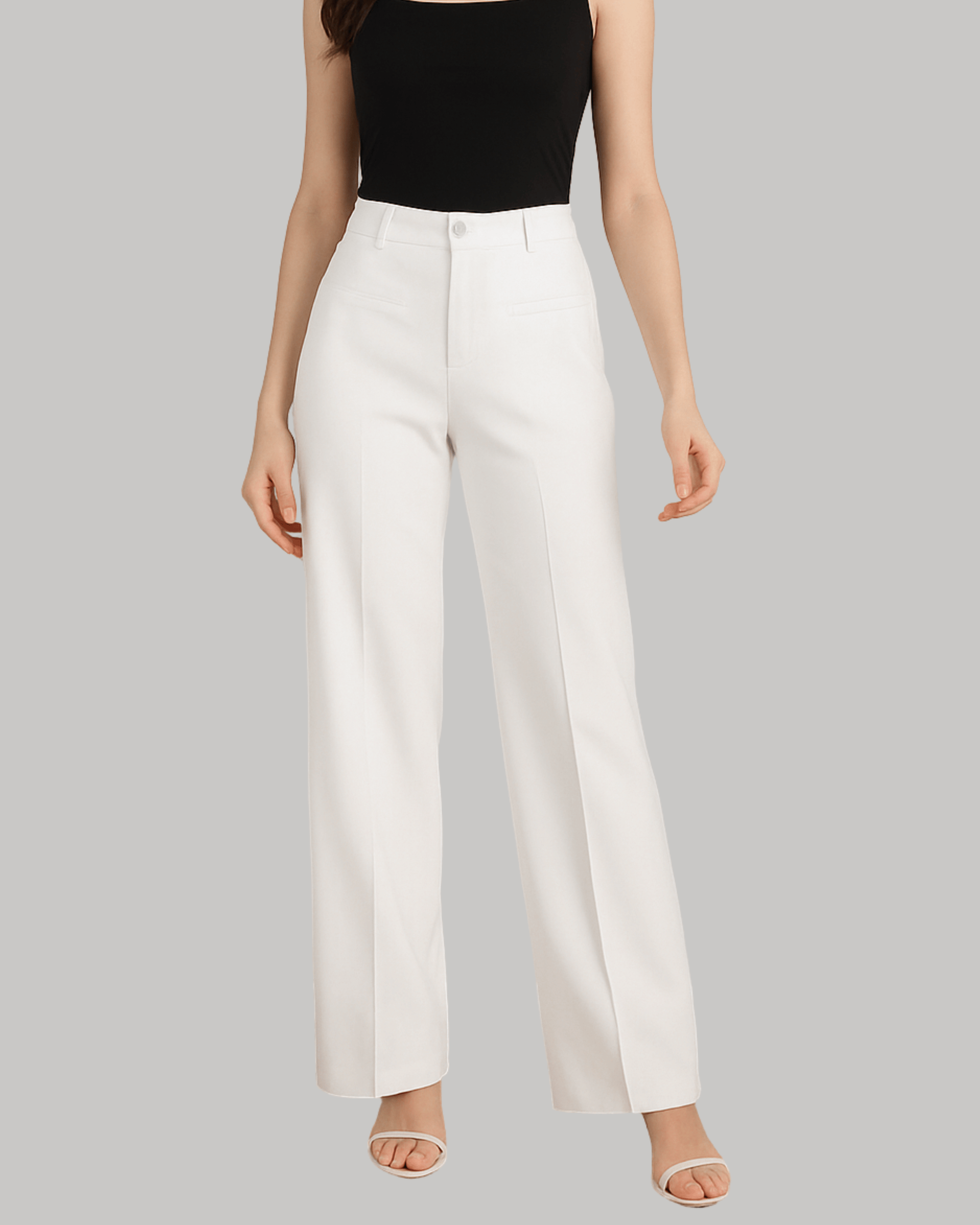 Straight leg women trouser