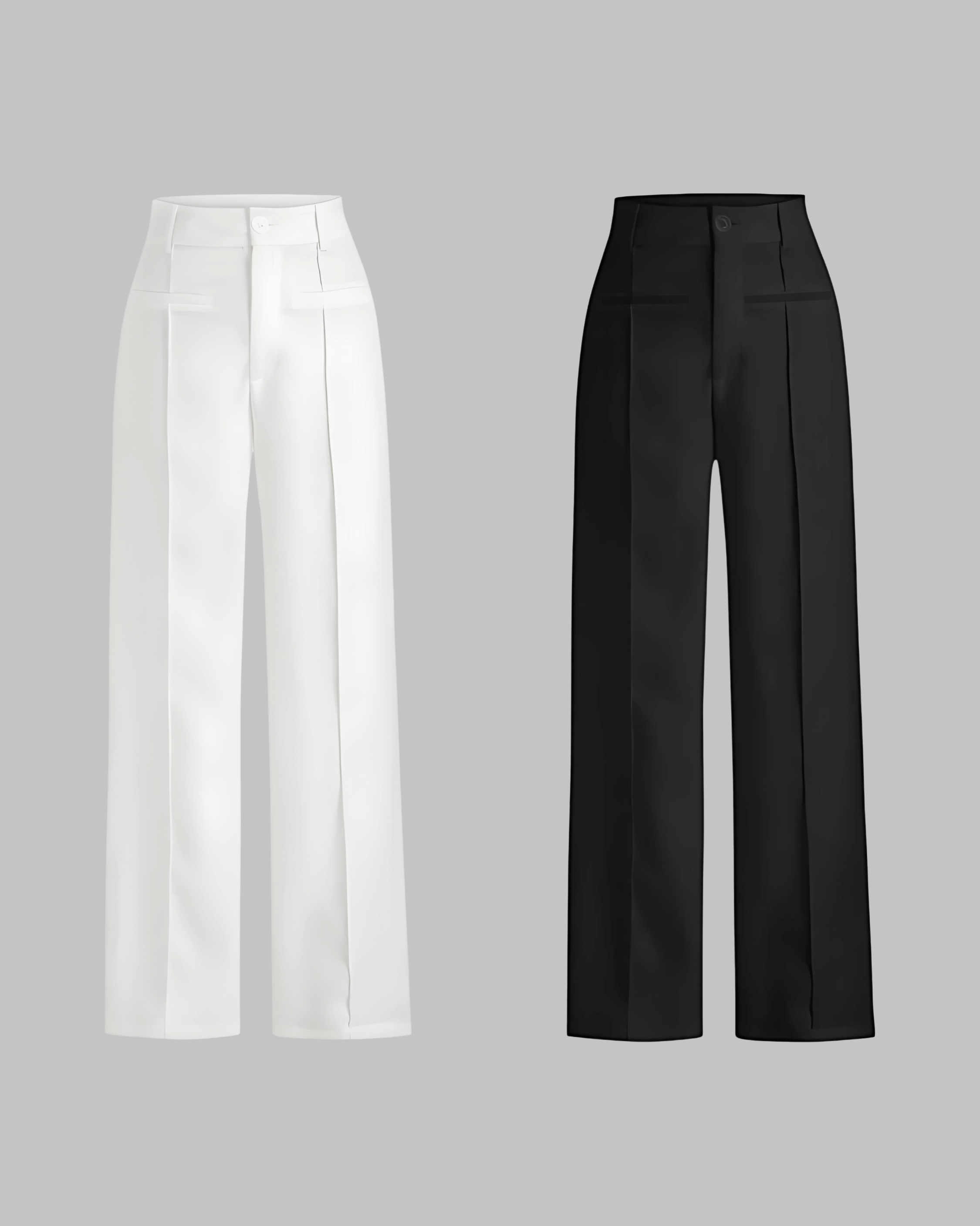 White & Black Trousers