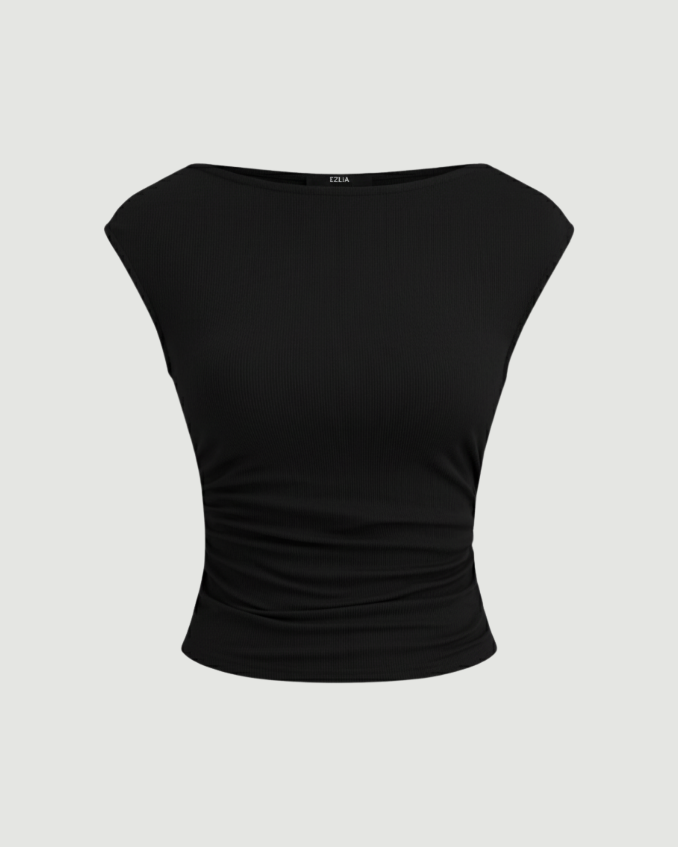 Breeze-Line Minimalist Sculpt Tank-Black
