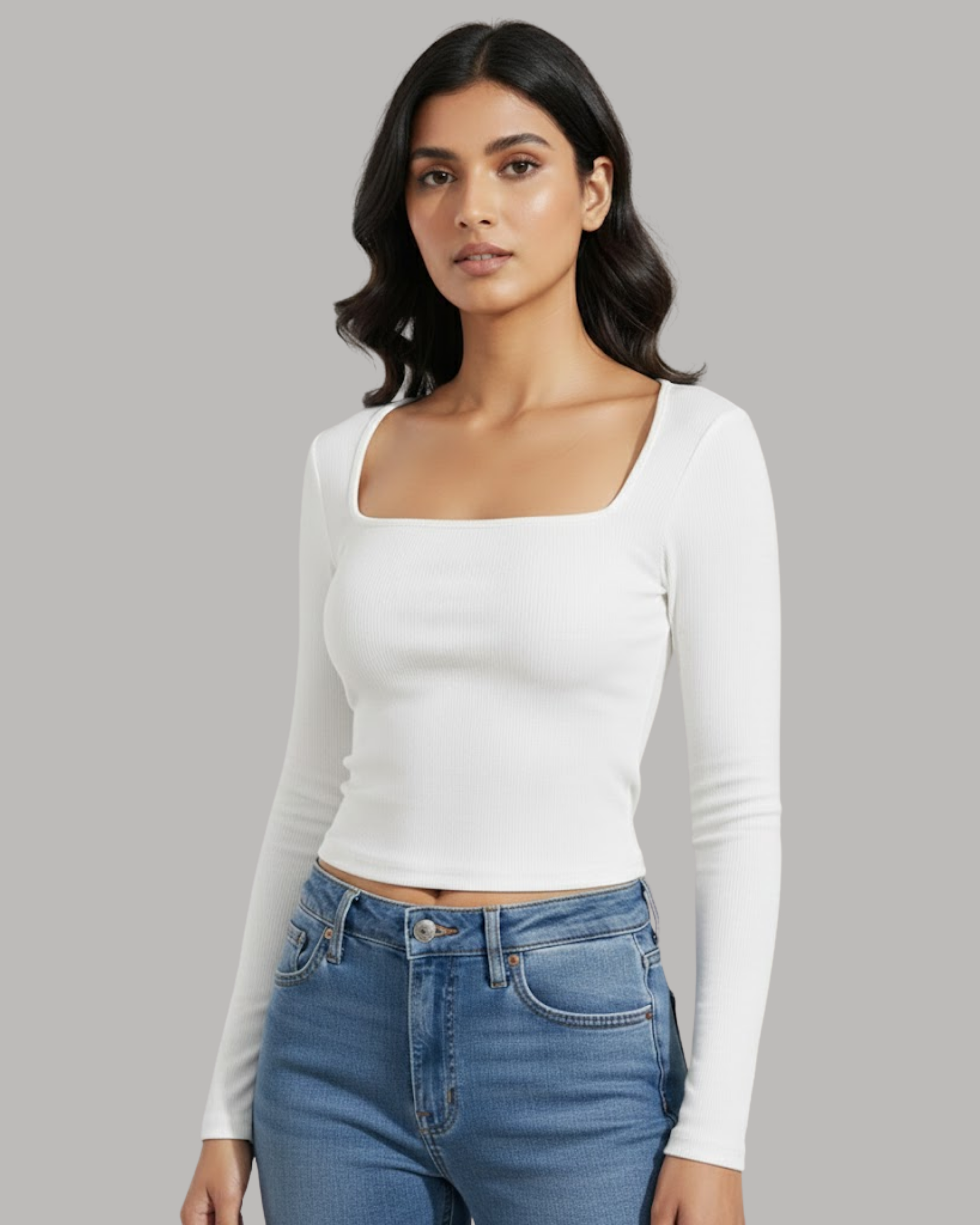 edgeframe-sleek-sleeve-top-White