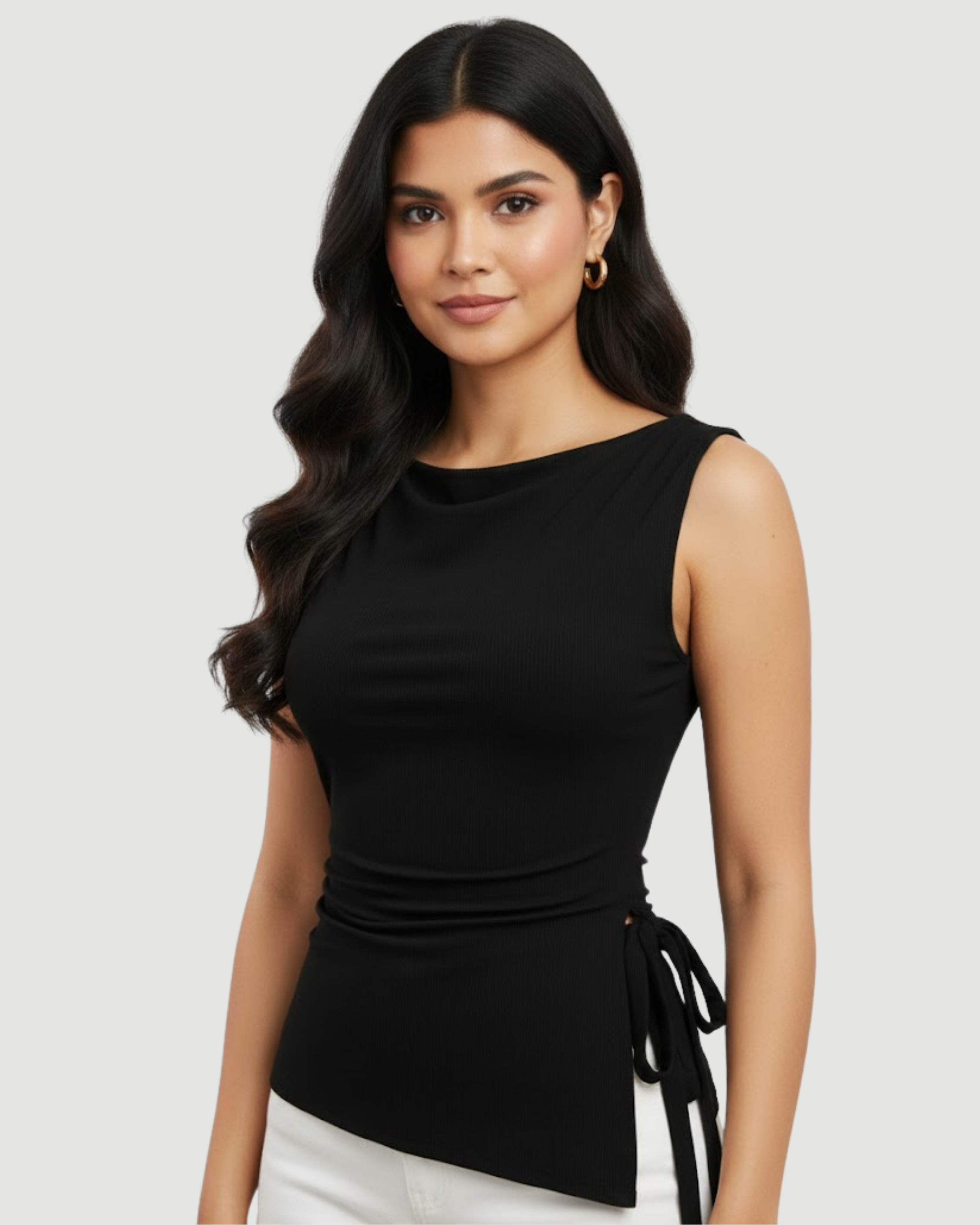 WaveKnot Fluid Curve Tank-Black