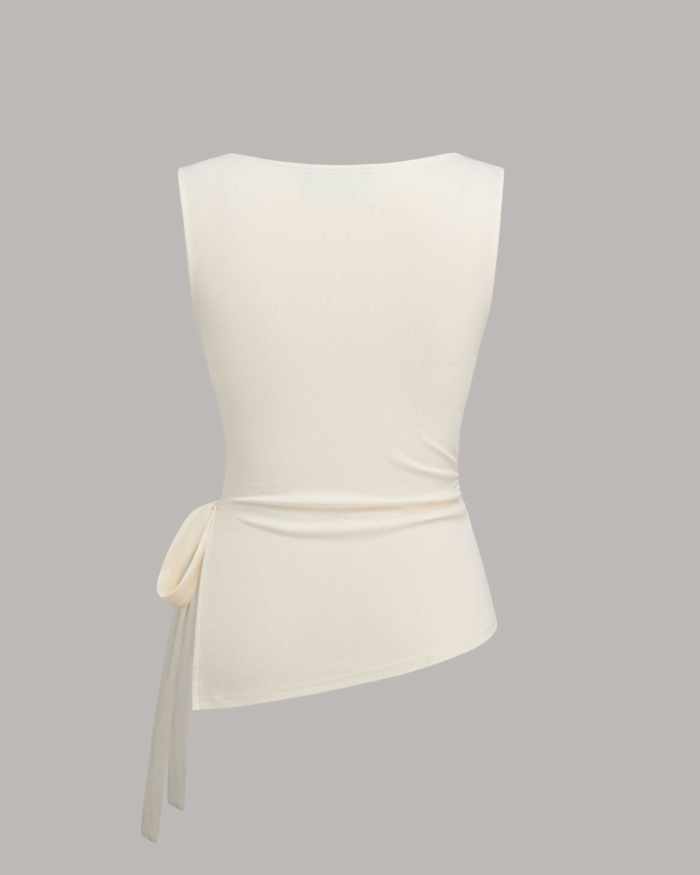 WaveKnot Fluid Curve Tank - Beige
