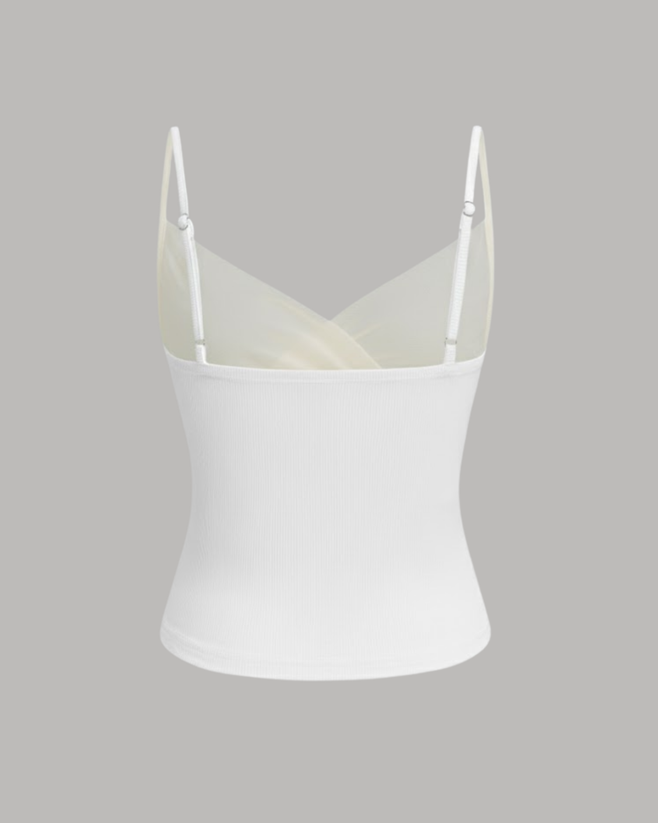 GlideWrap V-Neck Slim Cami - White