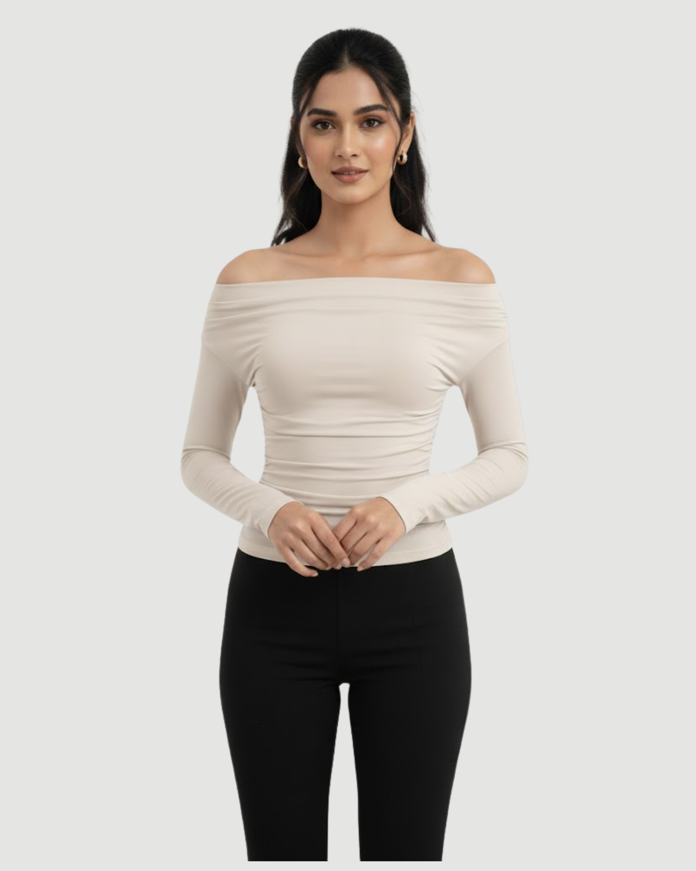 TrioSet SoftStretch Shoulder Crop Pack - Choco Brown & Cream & Black