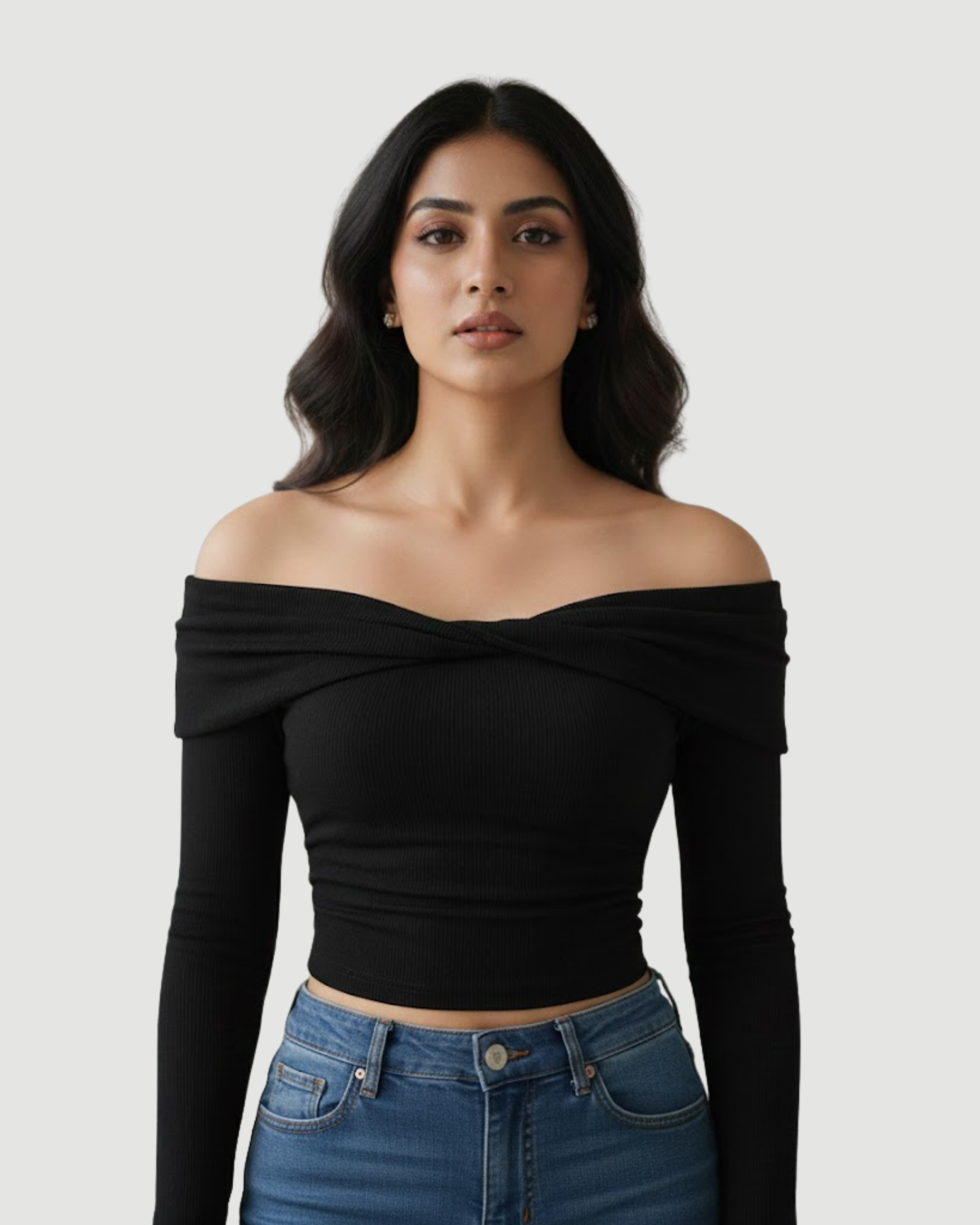 TwistBloom Urban Chic Long Sleeve-Black