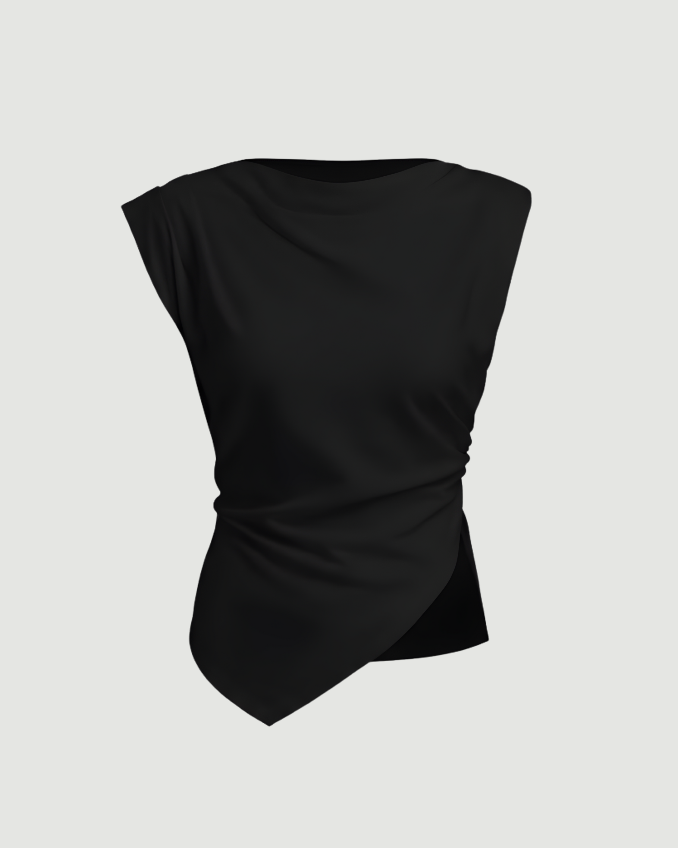 Drapeline-elegant-fall-top-Black