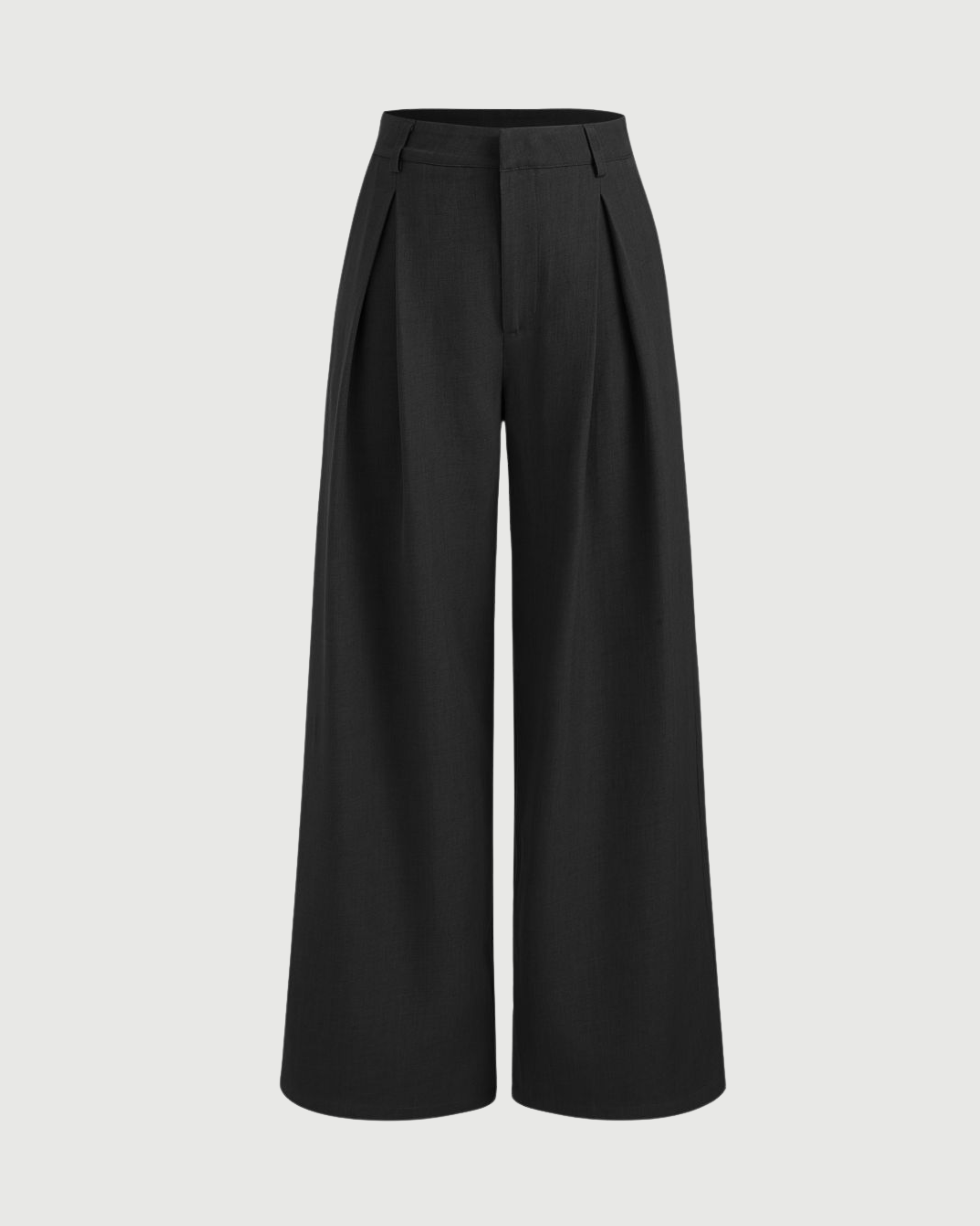 Modern Utility Straight Leg Trousers- Black