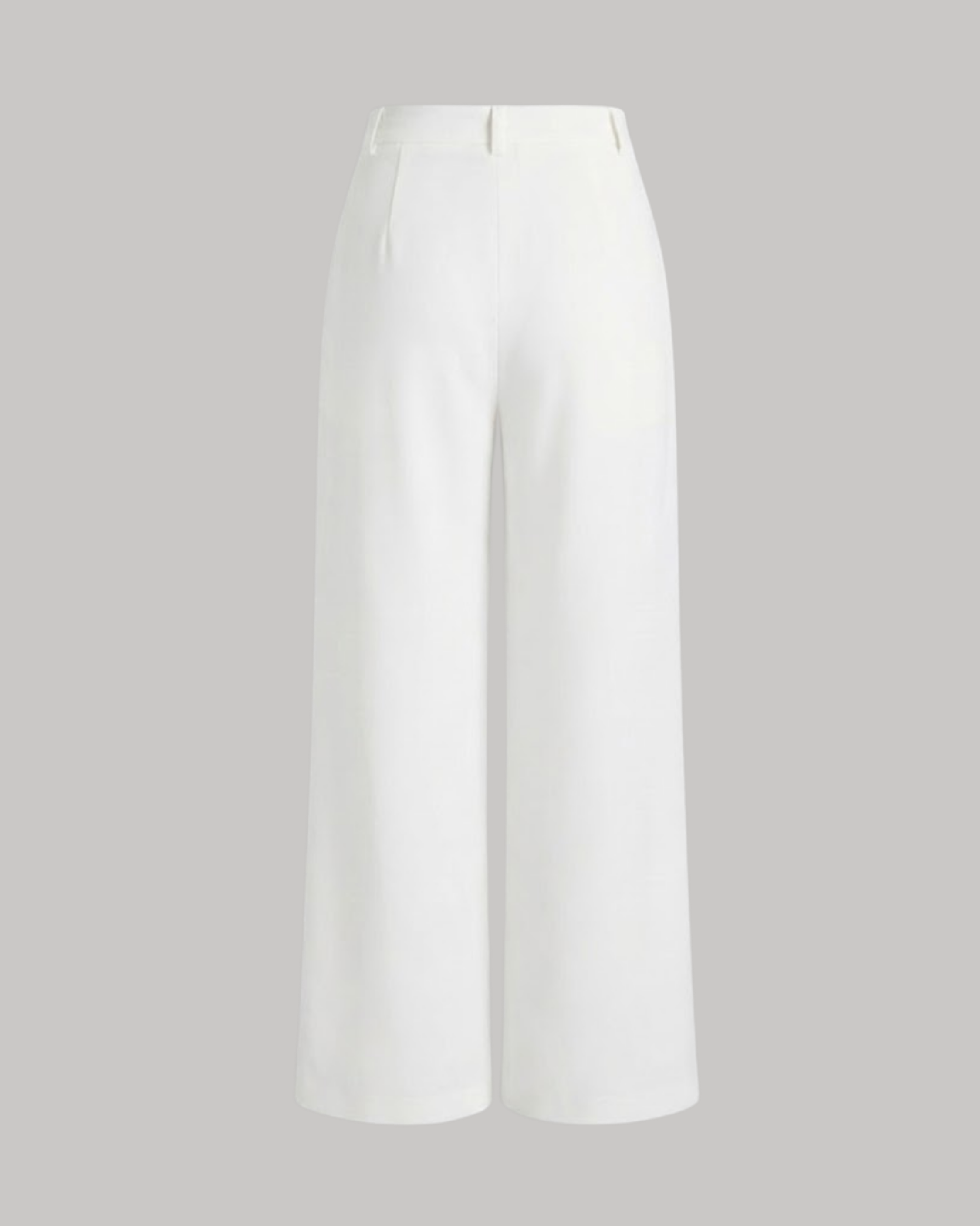 Modern Utility Straight Leg Trousers- White