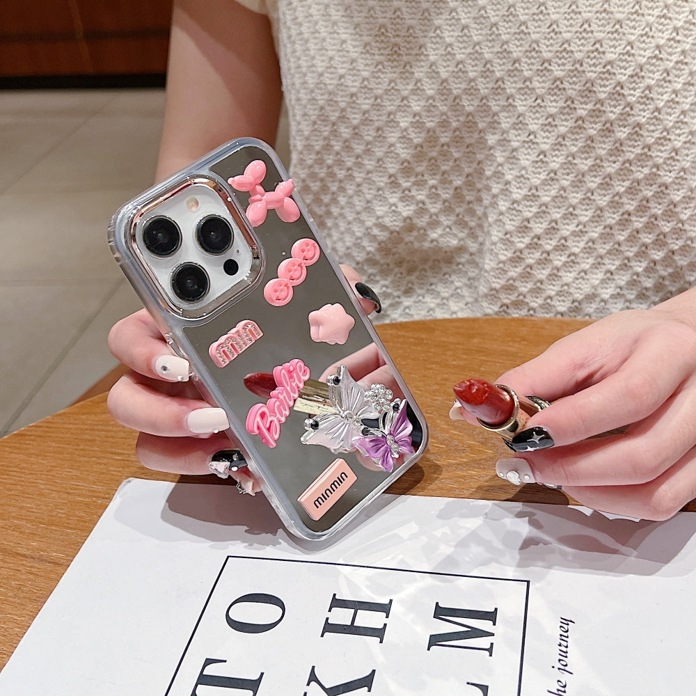 Ezlia 3D Creative Toy Graphic Mirror iPhone 14 Mini Case