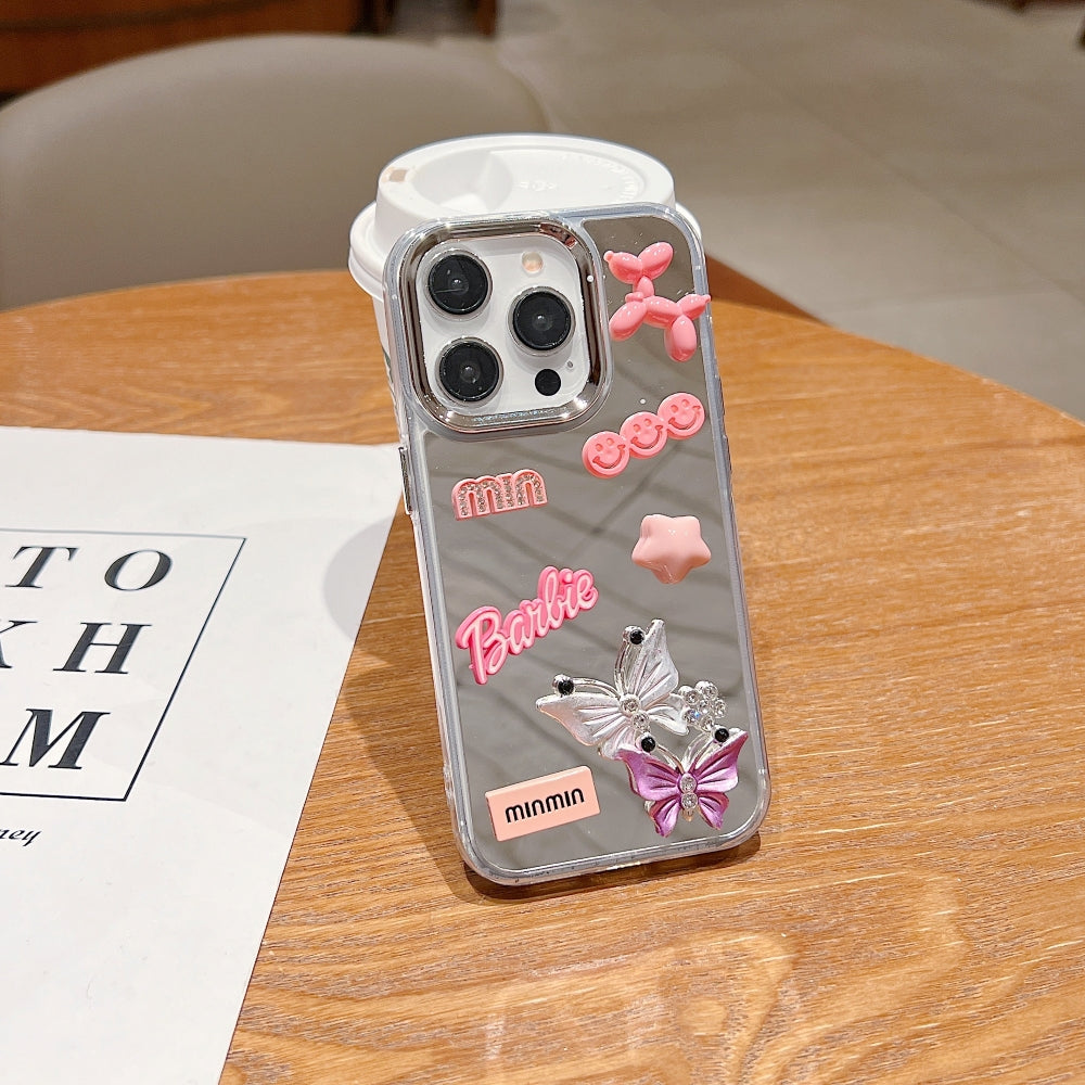 Ezlia 3D Creative Toy Graphic Mirror iPhone 16 Pro Max Case