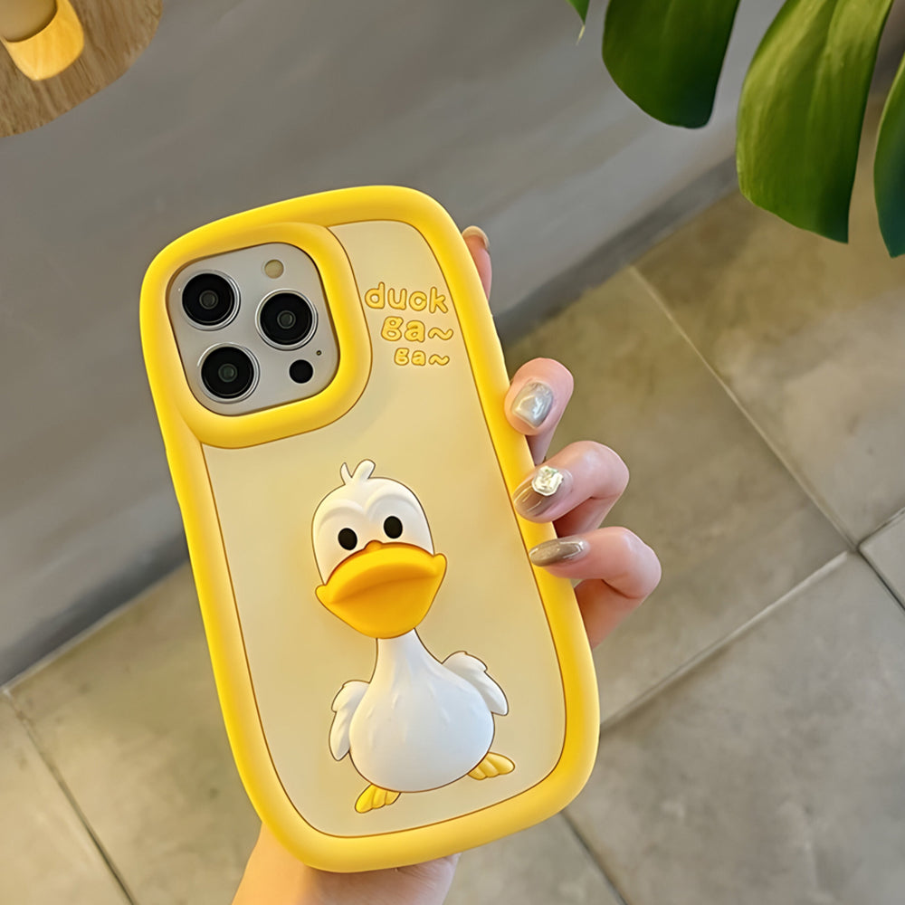 Ezlia 3D Duck Silicone Soft Protective IPhone 15 Pro Max Case