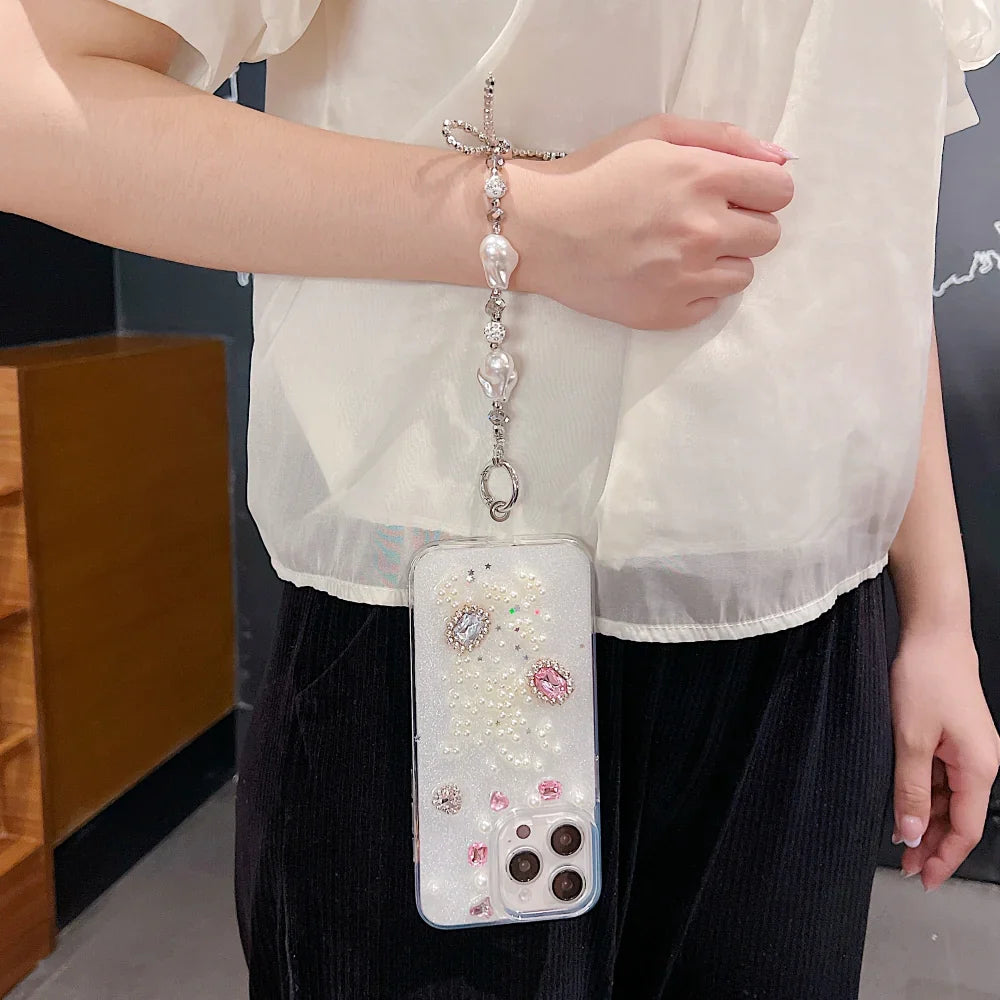 Ezlia Colourful Stone iPhone 14 Mini Case with Charm 