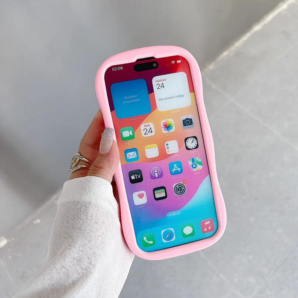 Ezlia Happy Rabbit with Cute Spin Windmill Silicone iPhone 13 Pro Max Case